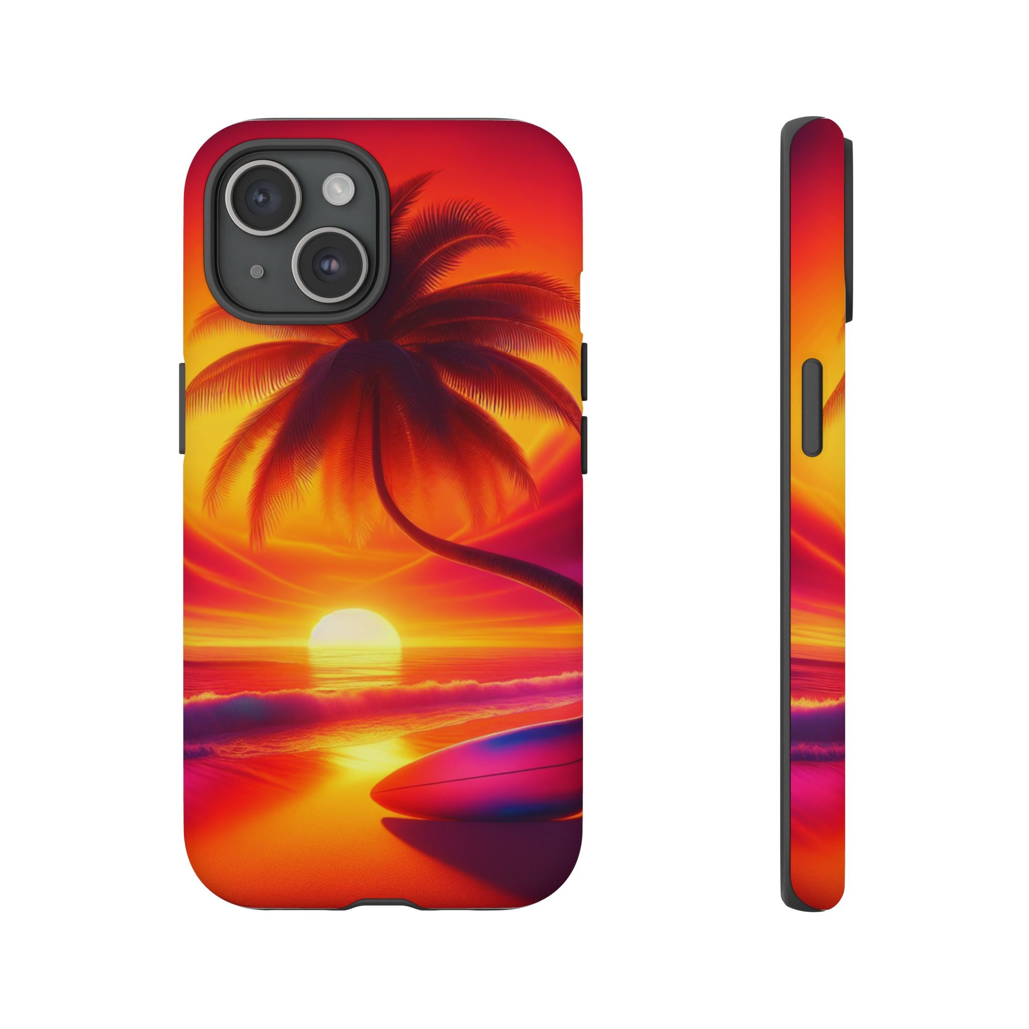 Tropical Phone Case with Sunset and Palm Tree Design | Summer Vibes, Beach Lover's Gift, Vacation Essential, Stylish Protection, [...]