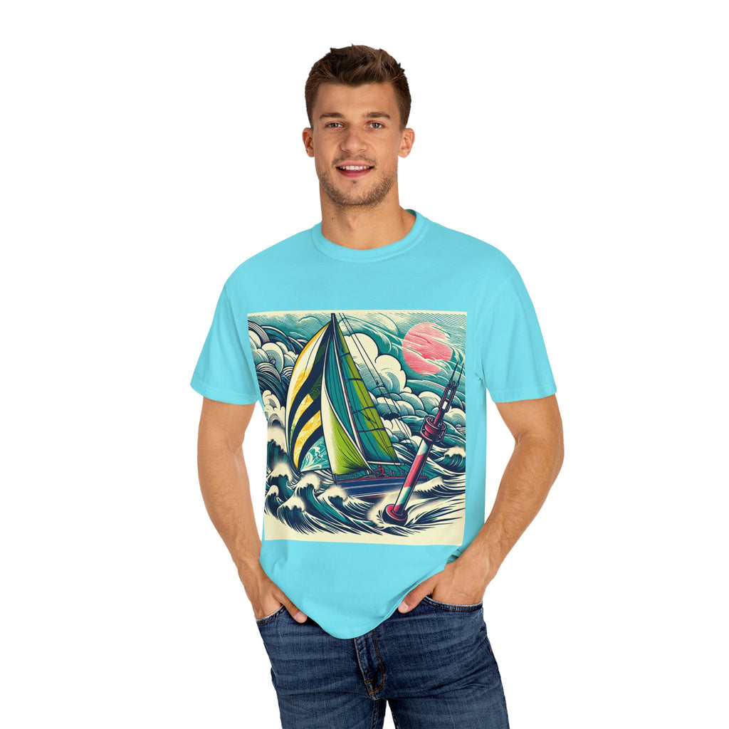Nautical Adventure T-shirt, Unisex Cotton Tee for Sailors, Beach Lovers, Gift for Boaters, Summer Casual Wear, Ocean-Themed Gift