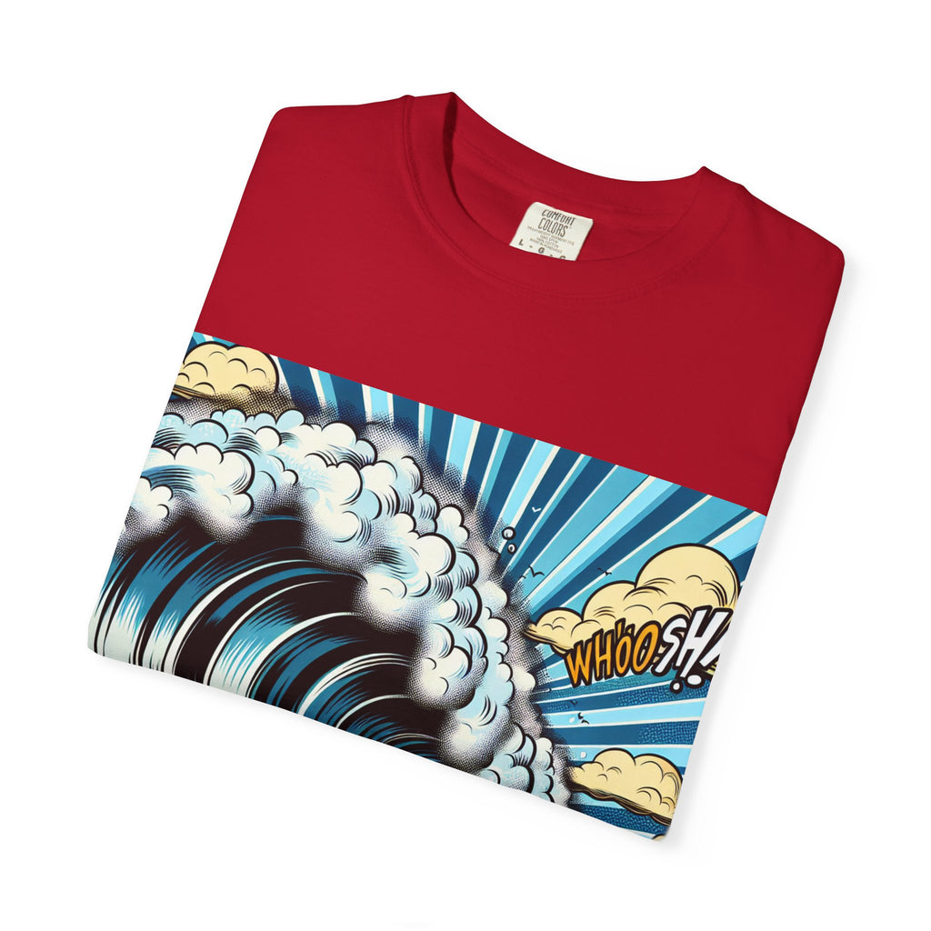 Stylish Wave Graphic T-Shirt for Surf Lovers, Unisex Beach Apparel, Gift for Surfers, Casual Summer Tee, Ocean Art Shirt