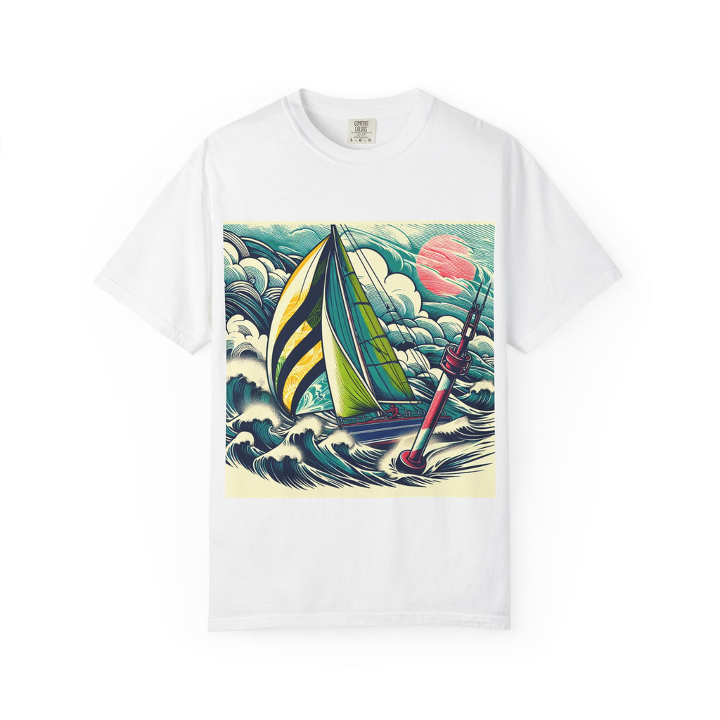 Nautical Adventure T-shirt, Unisex Cotton Tee for Sailors, Beach Lovers, Gift for Boaters, Summer Casual Wear, Ocean-Themed Gift