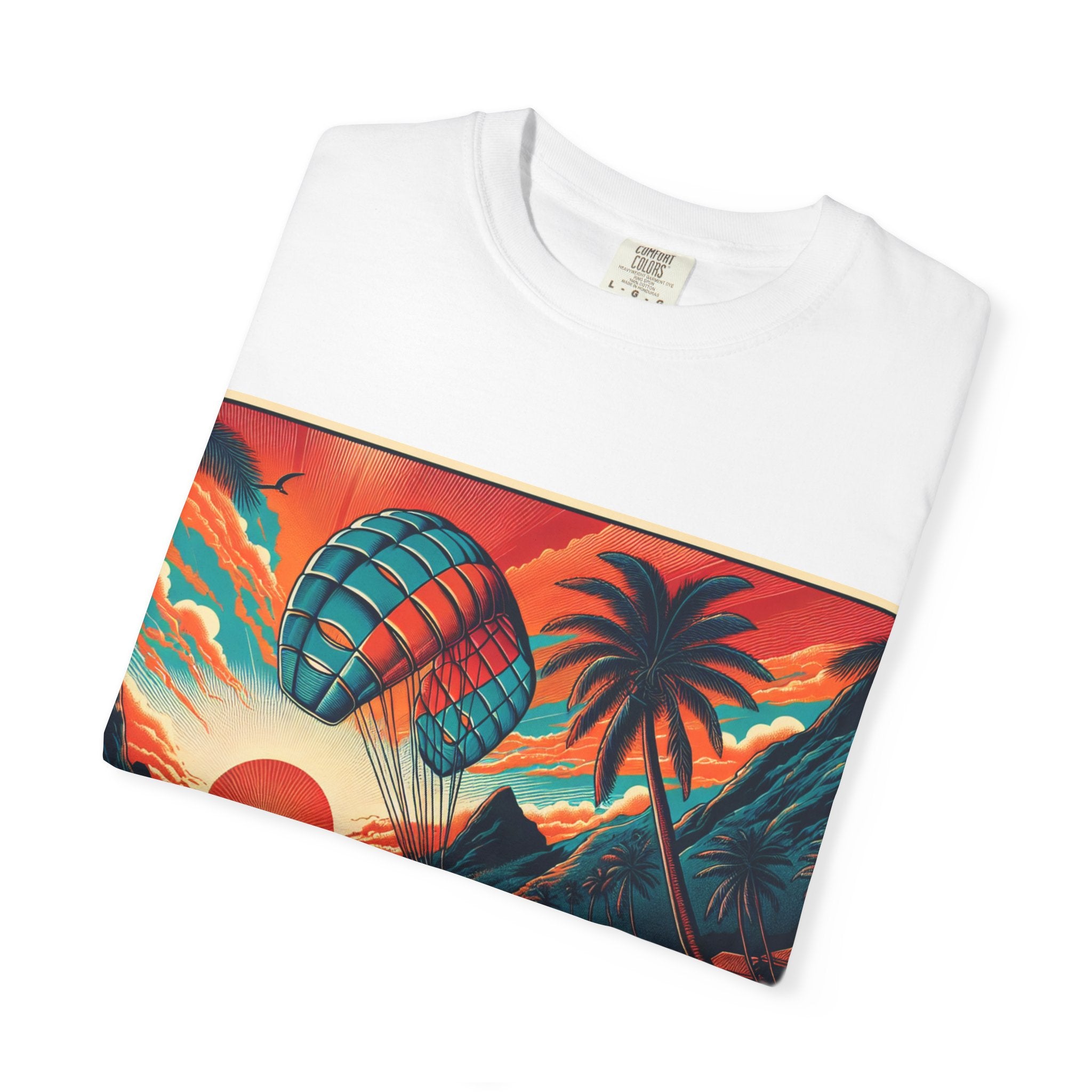 Sunset Paragliding T-Shirt | Beach Vibes Tee, Summer Style Apparel, Gifts for Surfers, Travel Lovers, Adventure Clothing