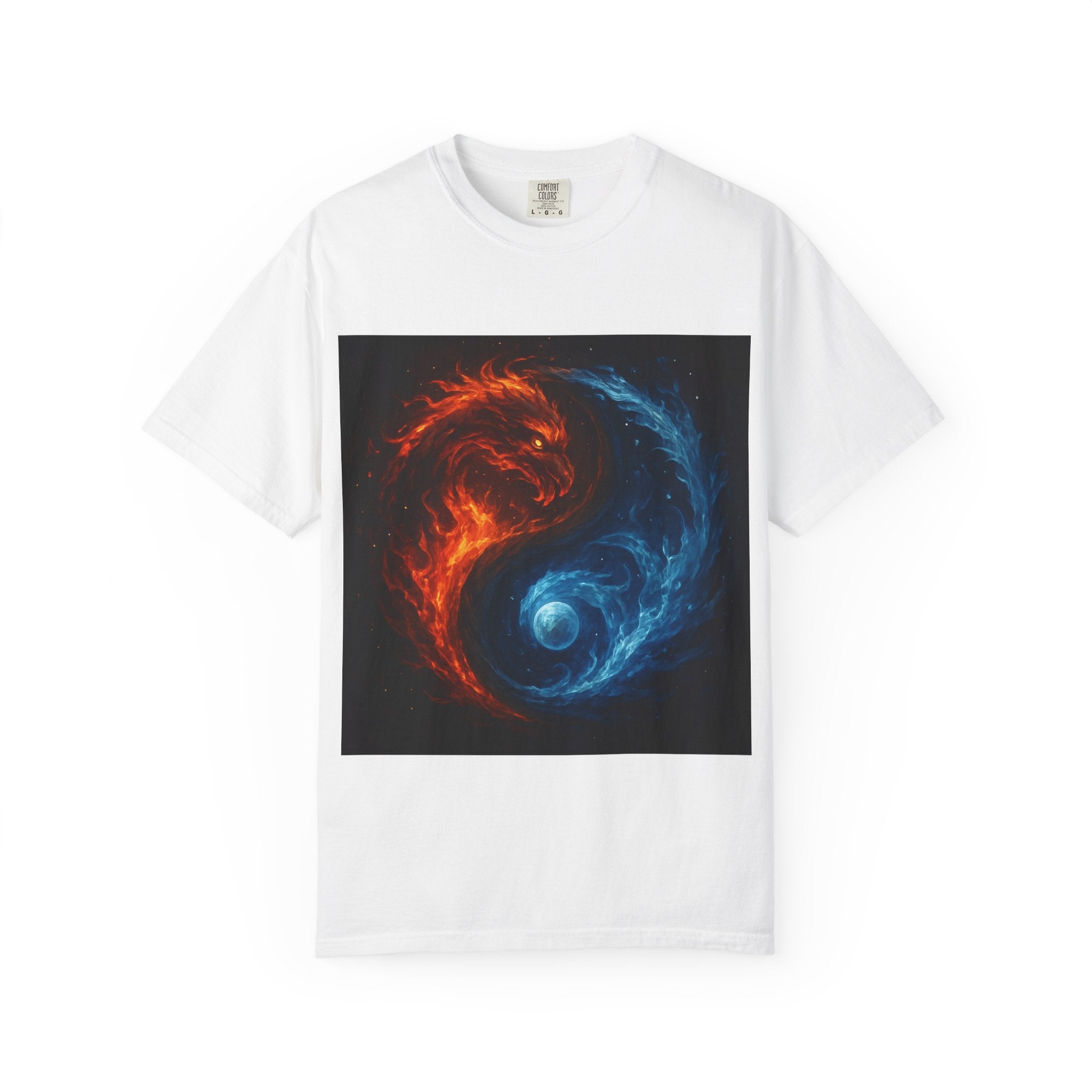 Dynamic Colorful Yin Yang T-Shirt, Unisex Graphic Tee, Meditation Gift, Balance Apparel, Spiritual Wear, Casual Style