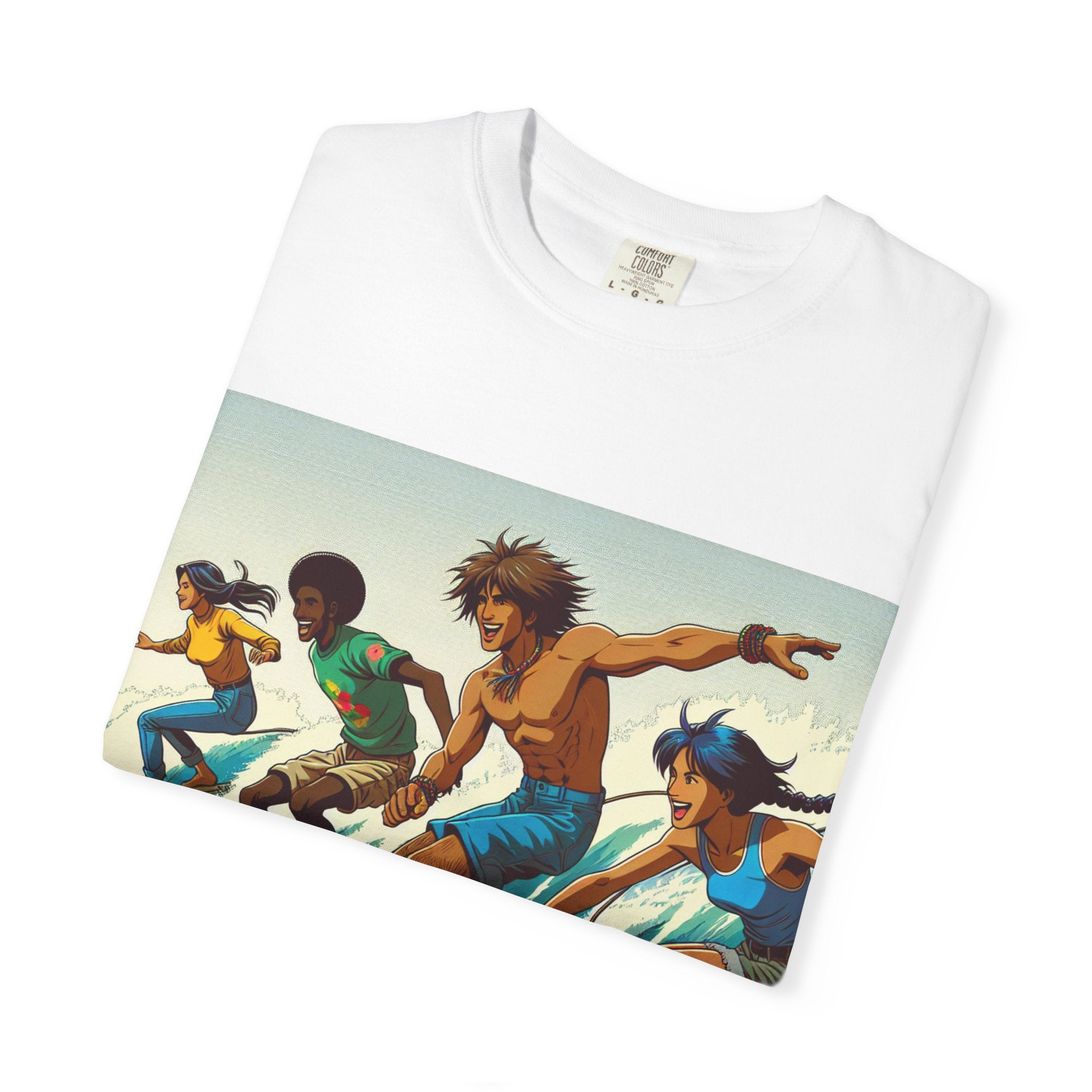 Surfing Vibes Unisex T-shirt, Beachwear, Summer Apparel, Surfing Gift, Casual Tee