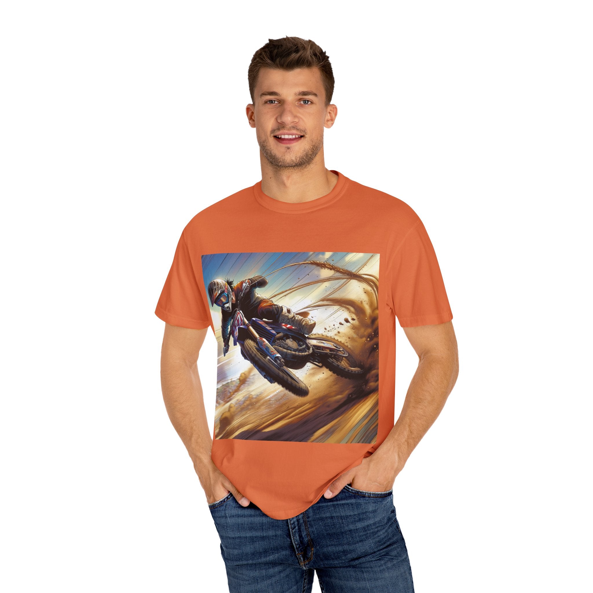 Rider's Adventure T-shirt – Unisex Motorcycle Graphic Tee for Bikers, Gift for Riders, Casual Wear, Outdoor Activity, Birthday Gift