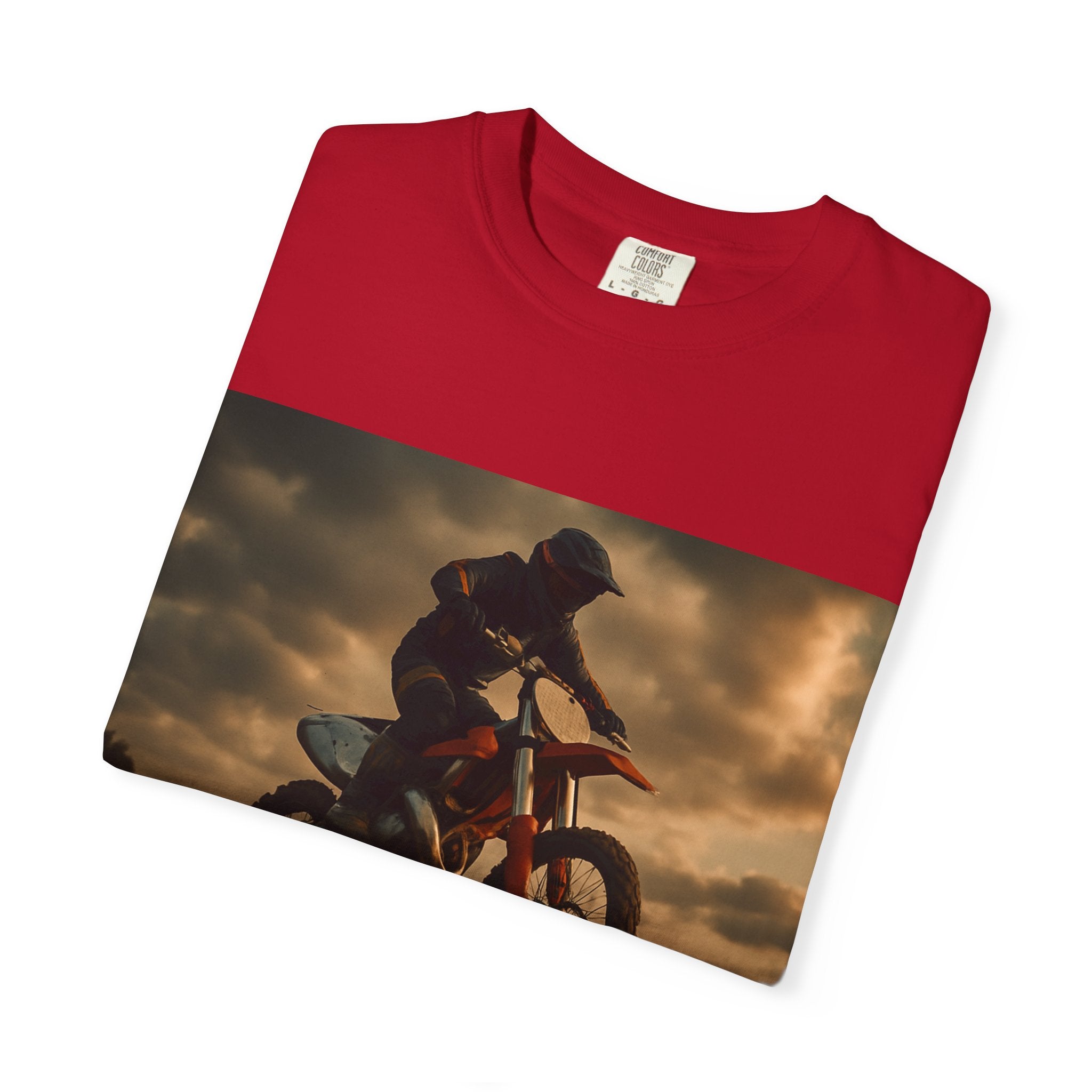 Motocross Adventure T-Shirt | Unisex Garment-Dyed Tee for Riders, Gifts for Motocross Fans, Sportswear, Casual Wear, Outdoor Activities