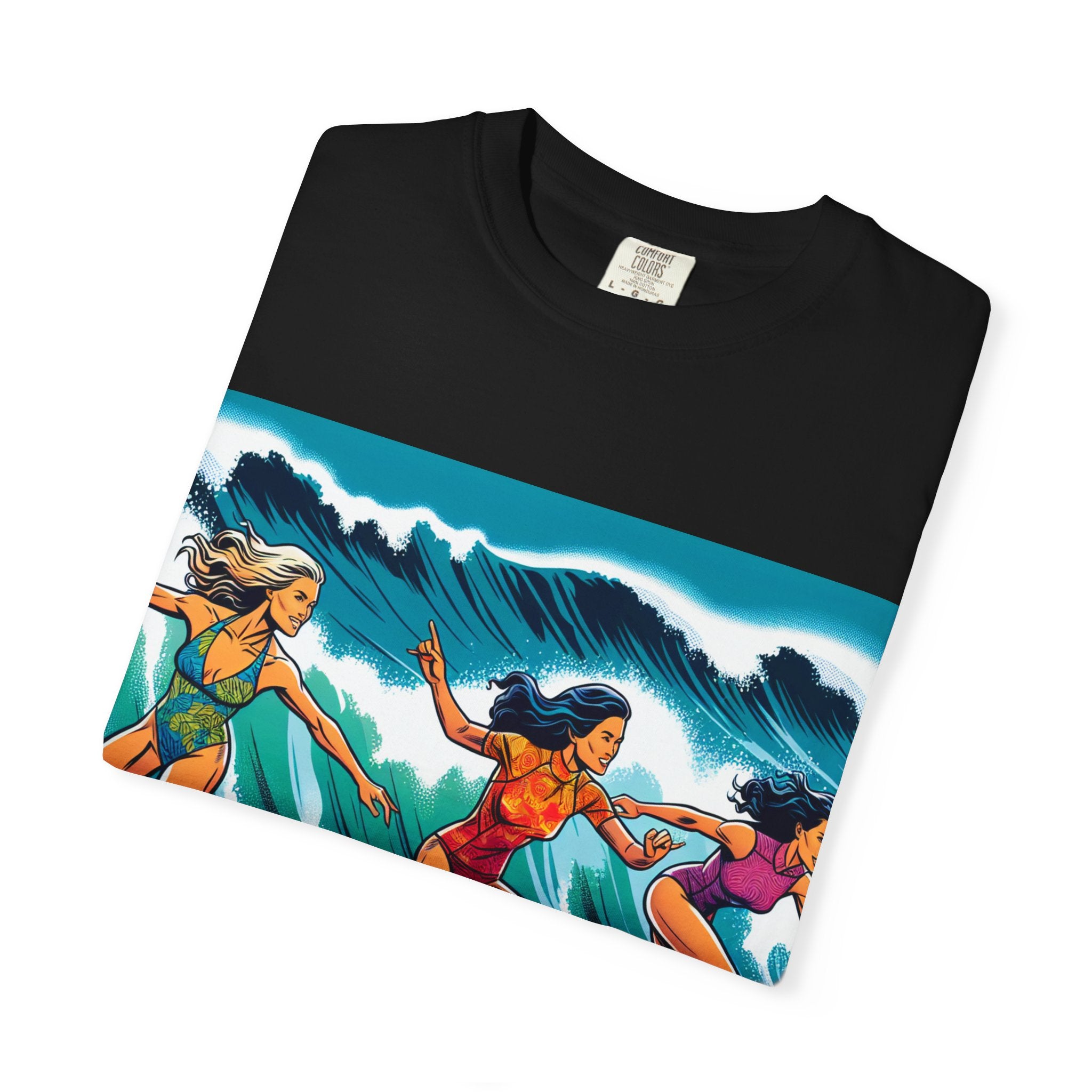 Surfing Sisterhood T-Shirt - Beach Vibes, Summer Style, Gift for Surfers, Casual Wear, Unisex Tee, Ocean Lovers Tee