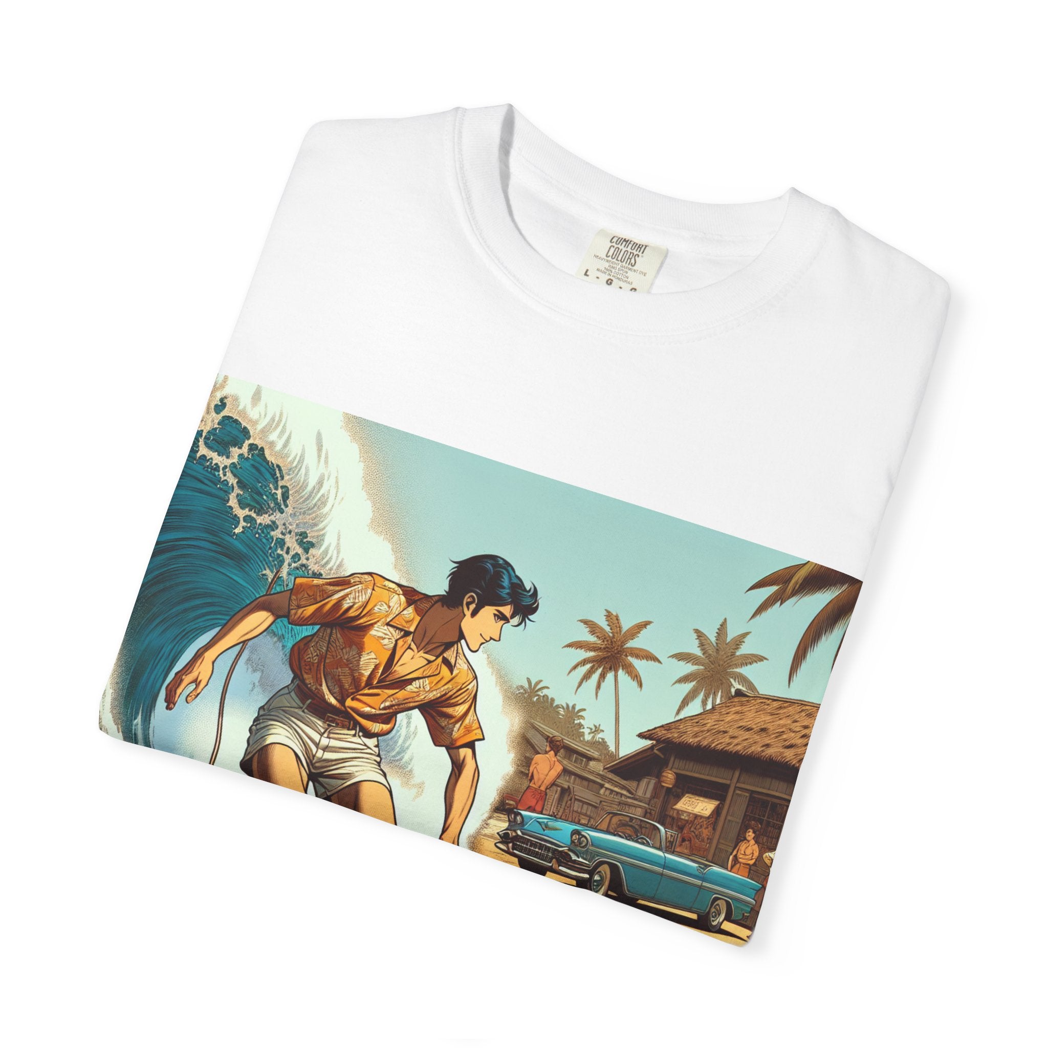Surfing Vibes T-Shirt for Beach Lovers, Summer Apparel, Unisex Graphic Tee, Vacation Clothing, Casual Wear, Gifts for Surfers