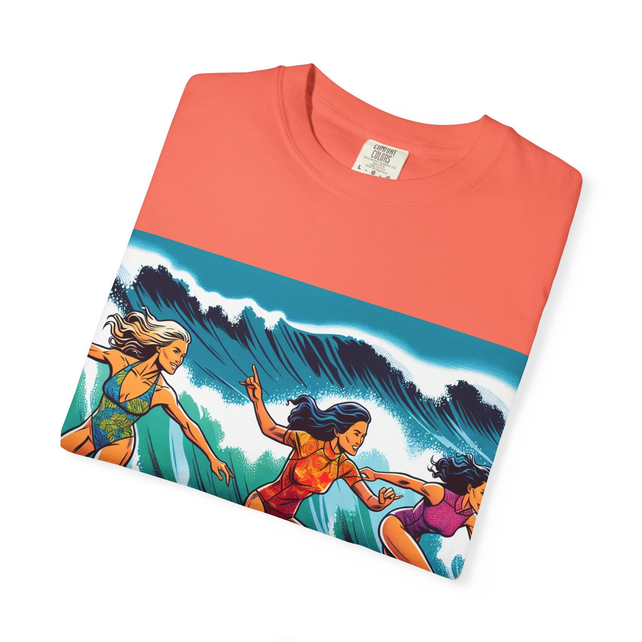 Surfing Sisterhood T-Shirt - Beach Vibes, Summer Style, Gift for Surfers, Casual Wear, Unisex Tee, Ocean Lovers Tee