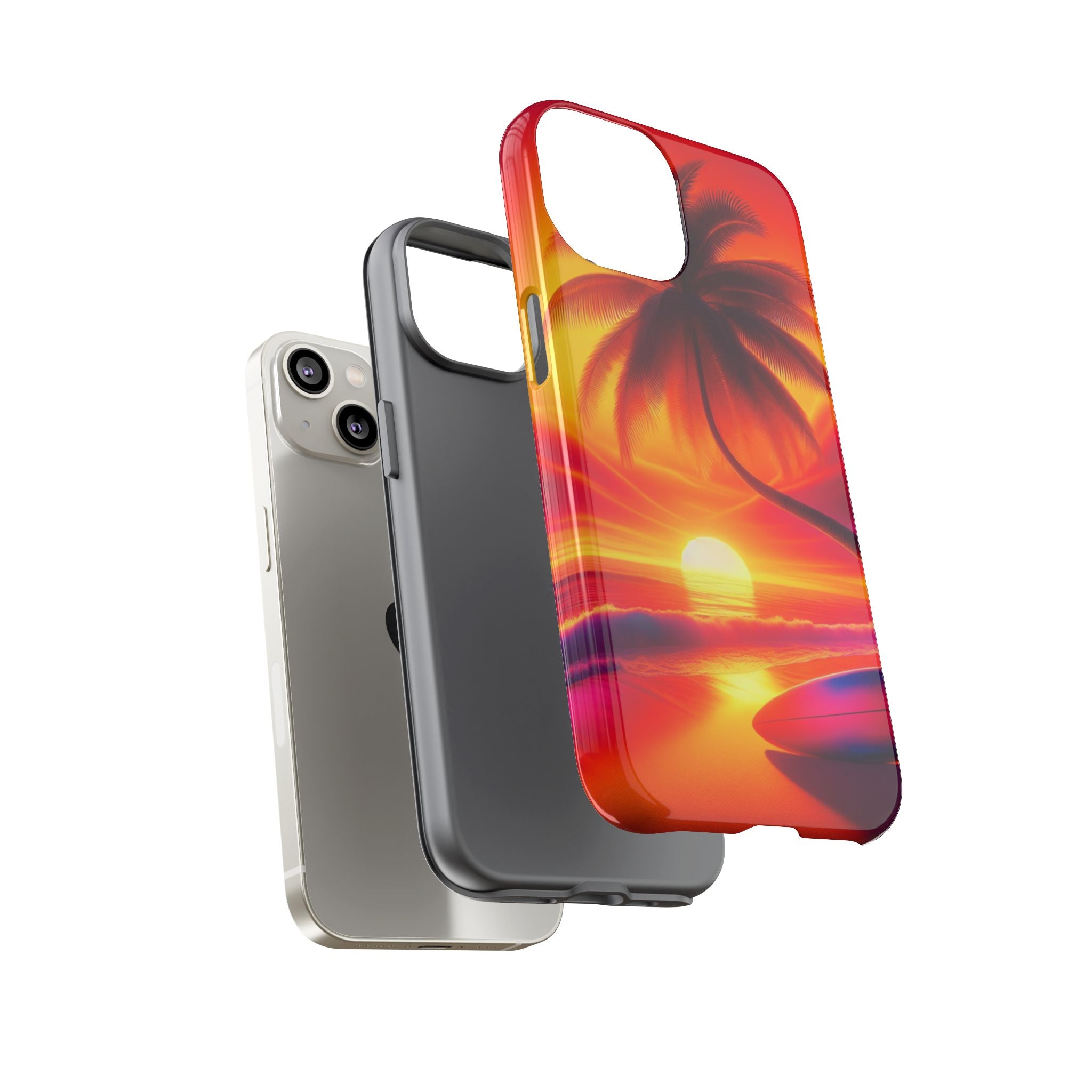 Tropical Phone Case with Sunset and Palm Tree Design | Summer Vibes, Beach Lover's Gift, Vacation Essential, Stylish Protection, [...]