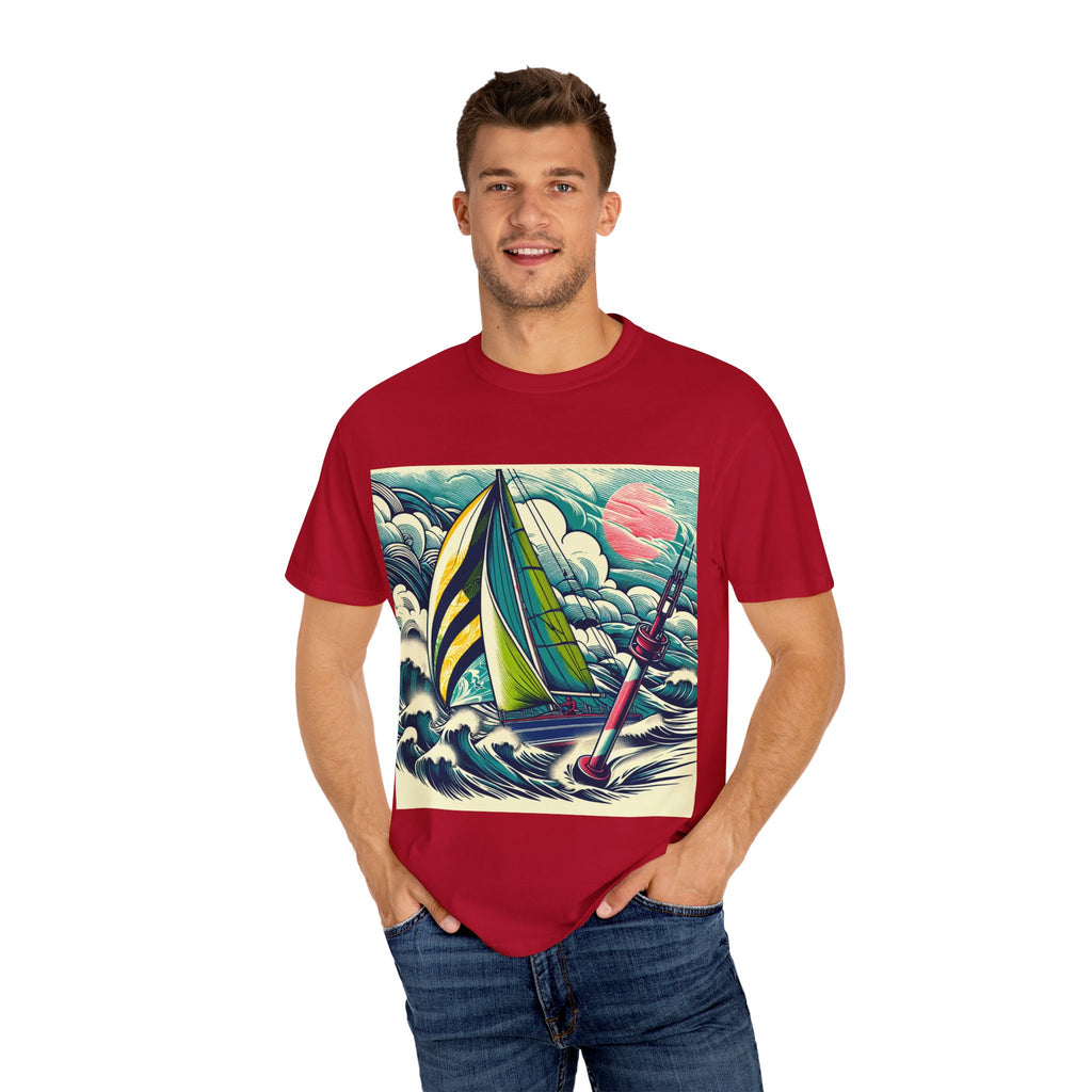 Nautical Adventure T-shirt, Unisex Cotton Tee for Sailors, Beach Lovers, Gift for Boaters, Summer Casual Wear, Ocean-Themed Gift