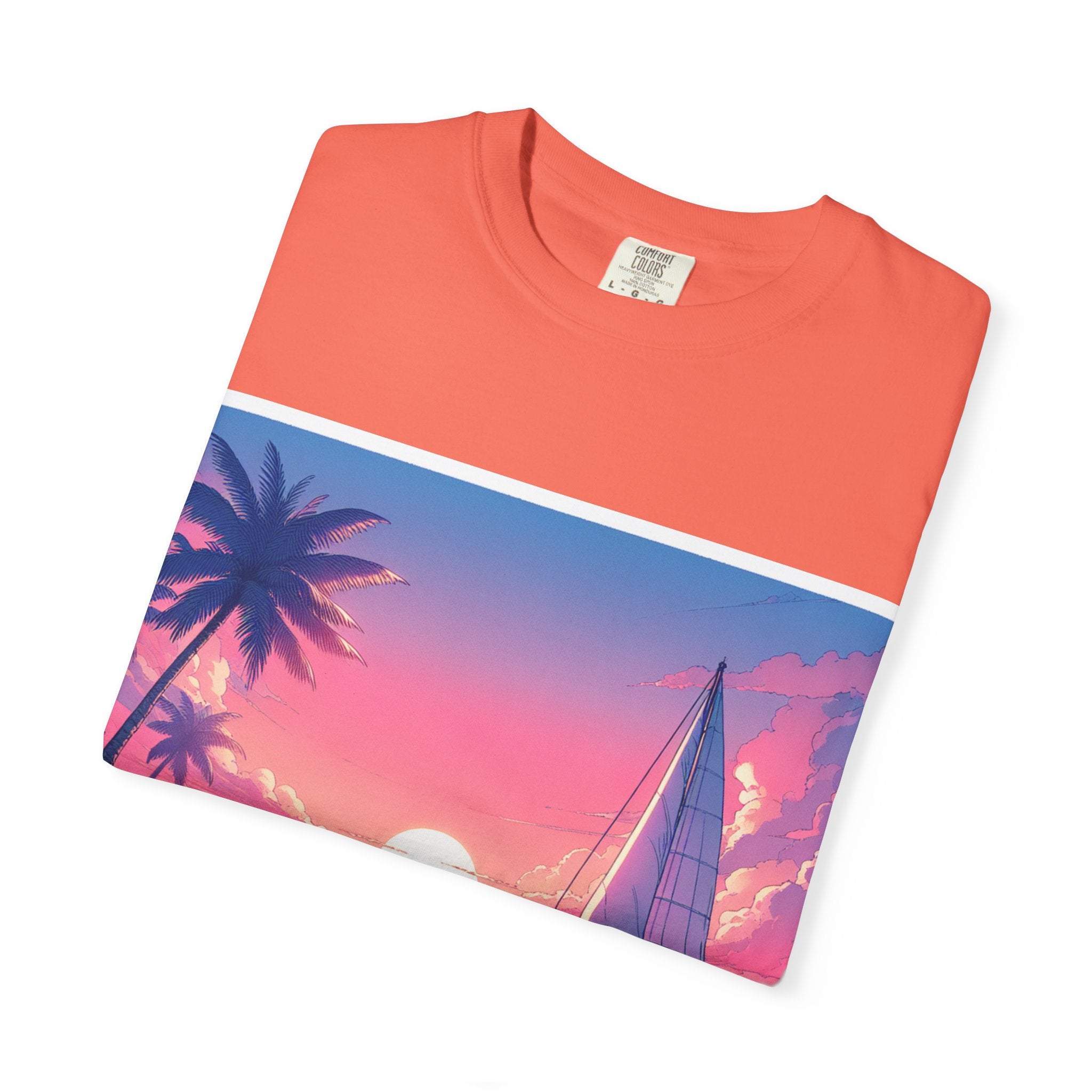 Sunset Sail Unisex T-Shirt, Beach Life Shirt, Vacation Tee, Gift for Sailors, Summer Fashion