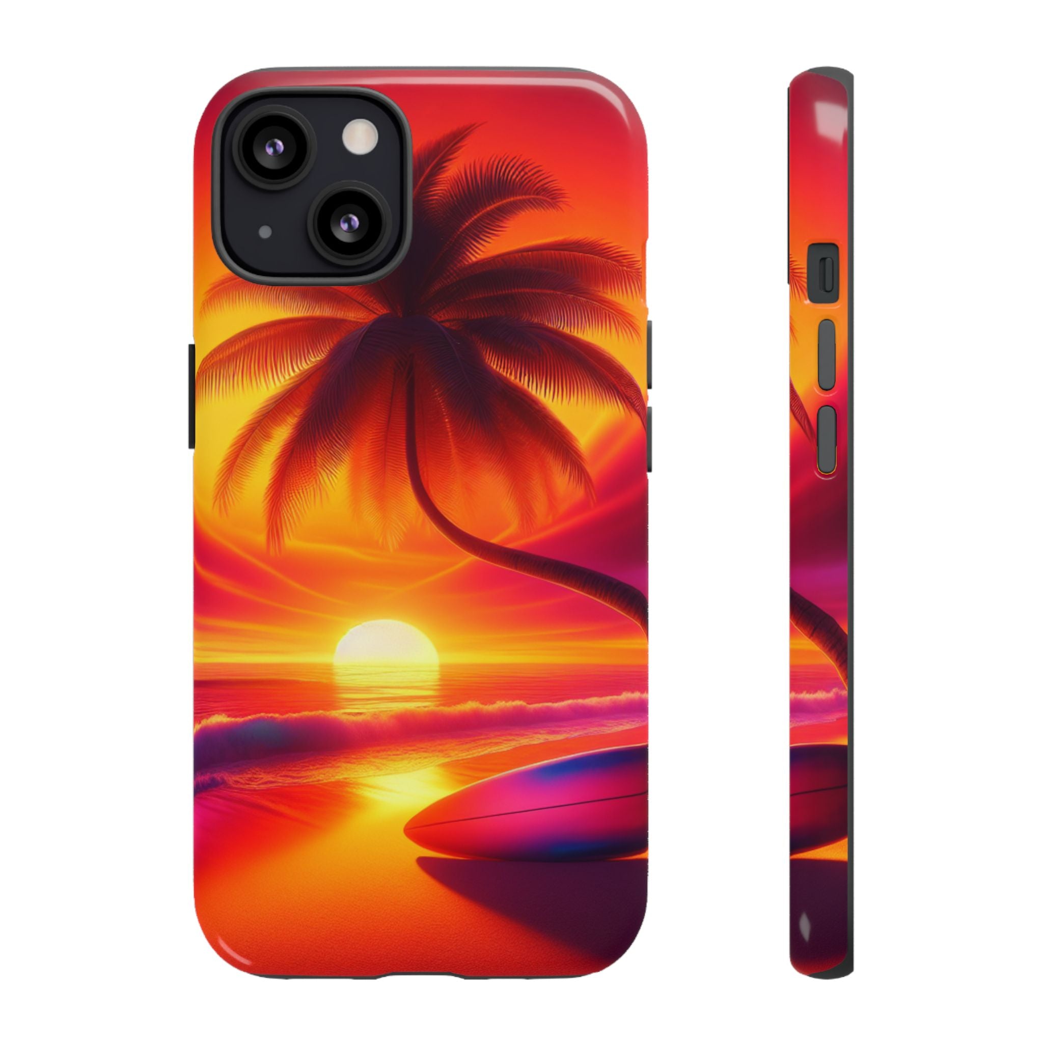 Tropical Phone Case with Sunset and Palm Tree Design | Summer Vibes, Beach Lover's Gift, Vacation Essential, Stylish Protection, [...]