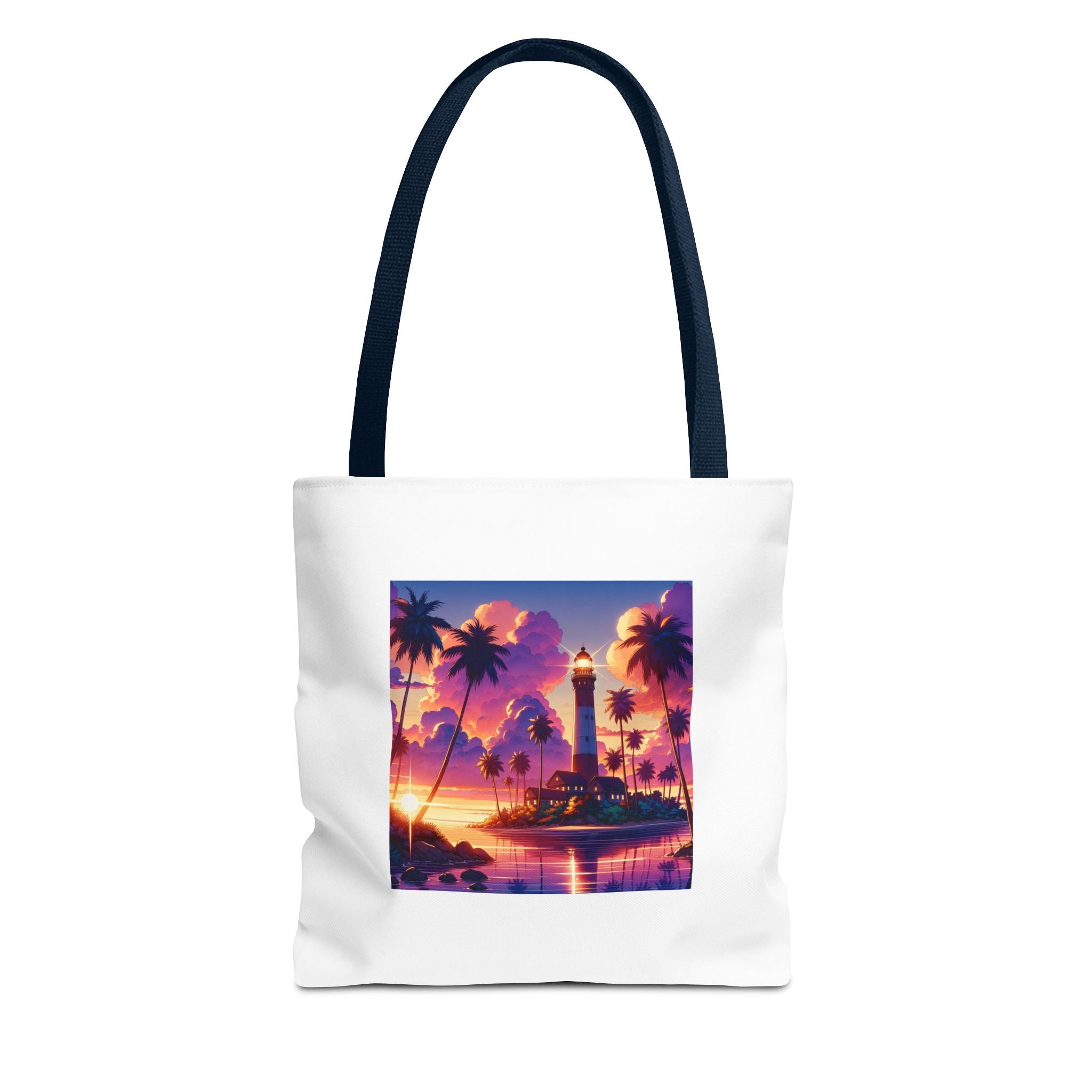 Tote Bag with Lighthouse Design | Beach Bag, Travel Tote, Vacation Accessory, Gift for Ocean Lovers, Summer Tote
