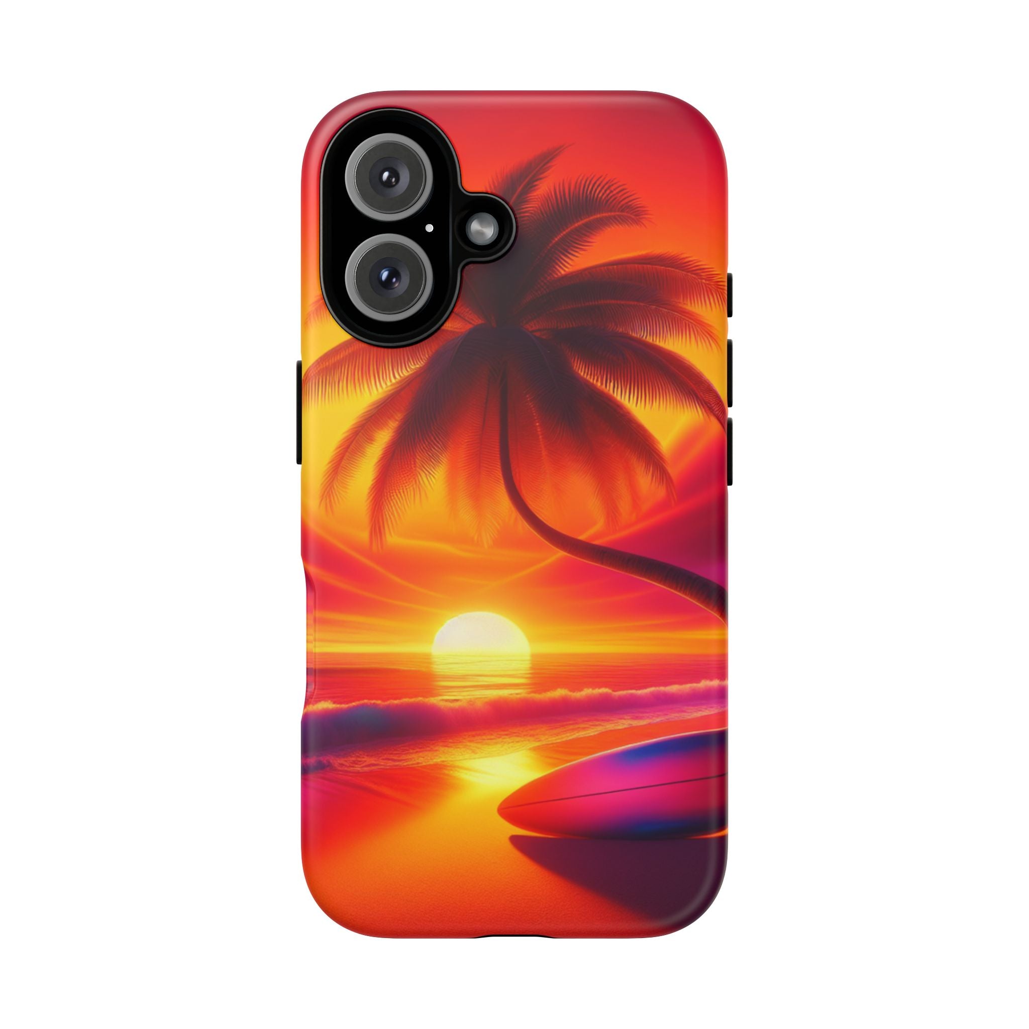 Tropical Phone Case with Sunset and Palm Tree Design | Summer Vibes, Beach Lover's Gift, Vacation Essential, Stylish Protection, [...]