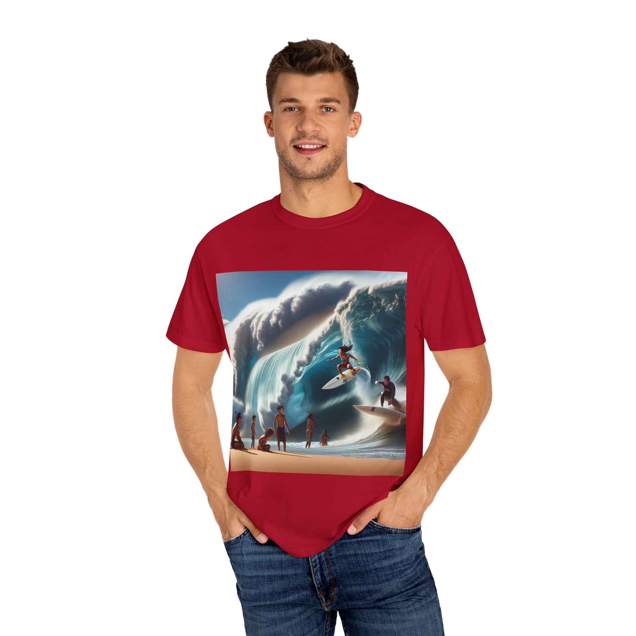 Wave Rider Surf T-Shirt | Unisex Beachwear, Casual Summer Gift, Surfing Apparel, Beach Party Shirt, Ocean Lover Tee