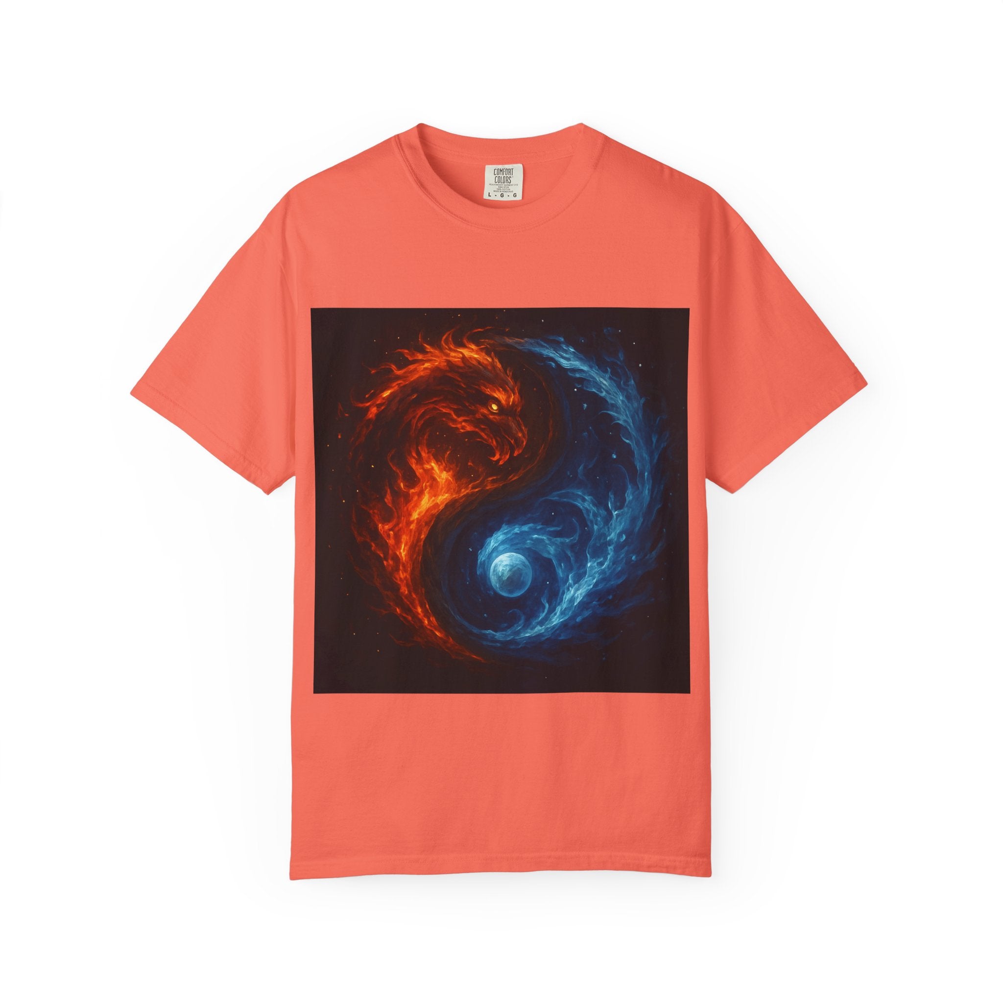 Dynamic Colorful Yin Yang T-Shirt, Unisex Graphic Tee, Meditation Gift, Balance Apparel, Spiritual Wear, Casual Style