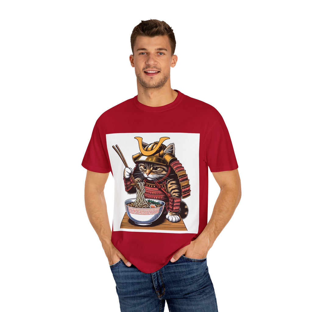 Samurai Cat T-Shirt | Cute Kitten Shirt, Animal Lover Gift, Pet Enthusiast Tee, Unique Graphic Top, Fun Conversation Starter