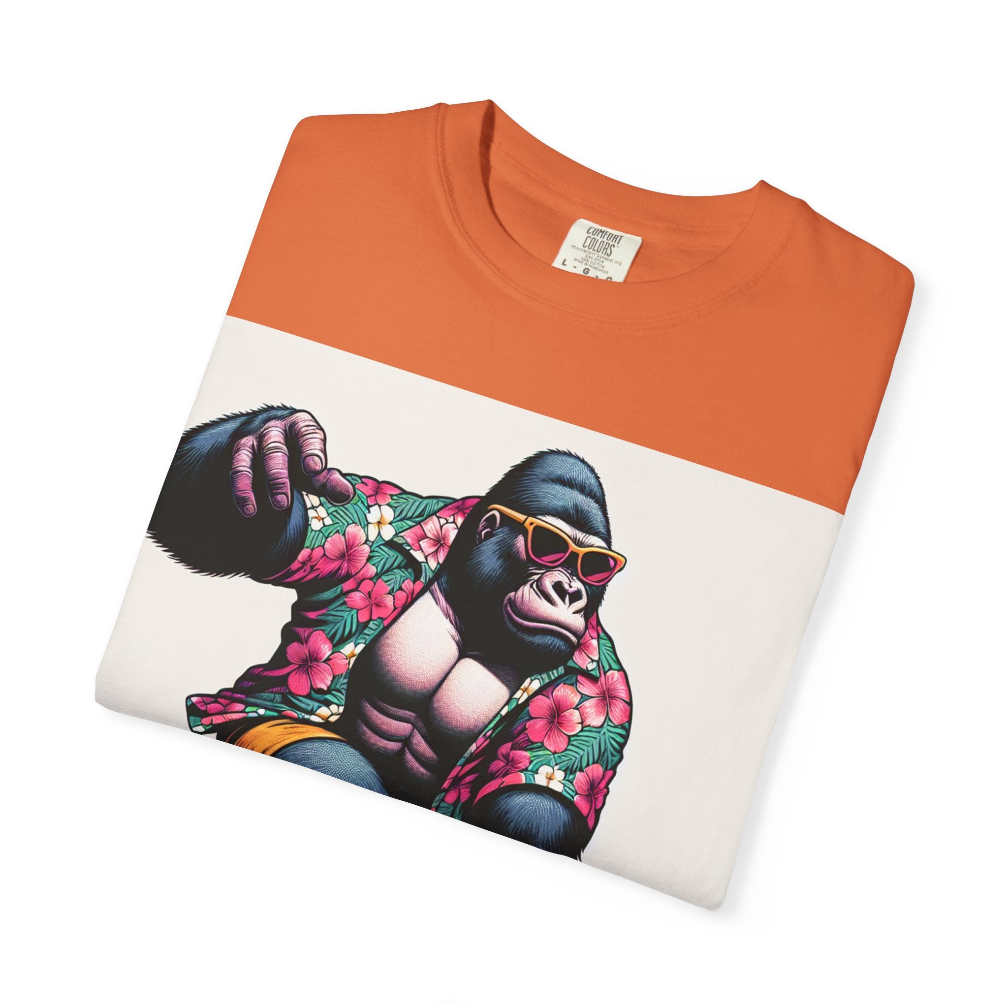 Surfing Gorilla T-Shirt, Casual Beachwear, Summer Gift, Graphic Tee, Unisex T-Shirt, Fun Vacation Apparel