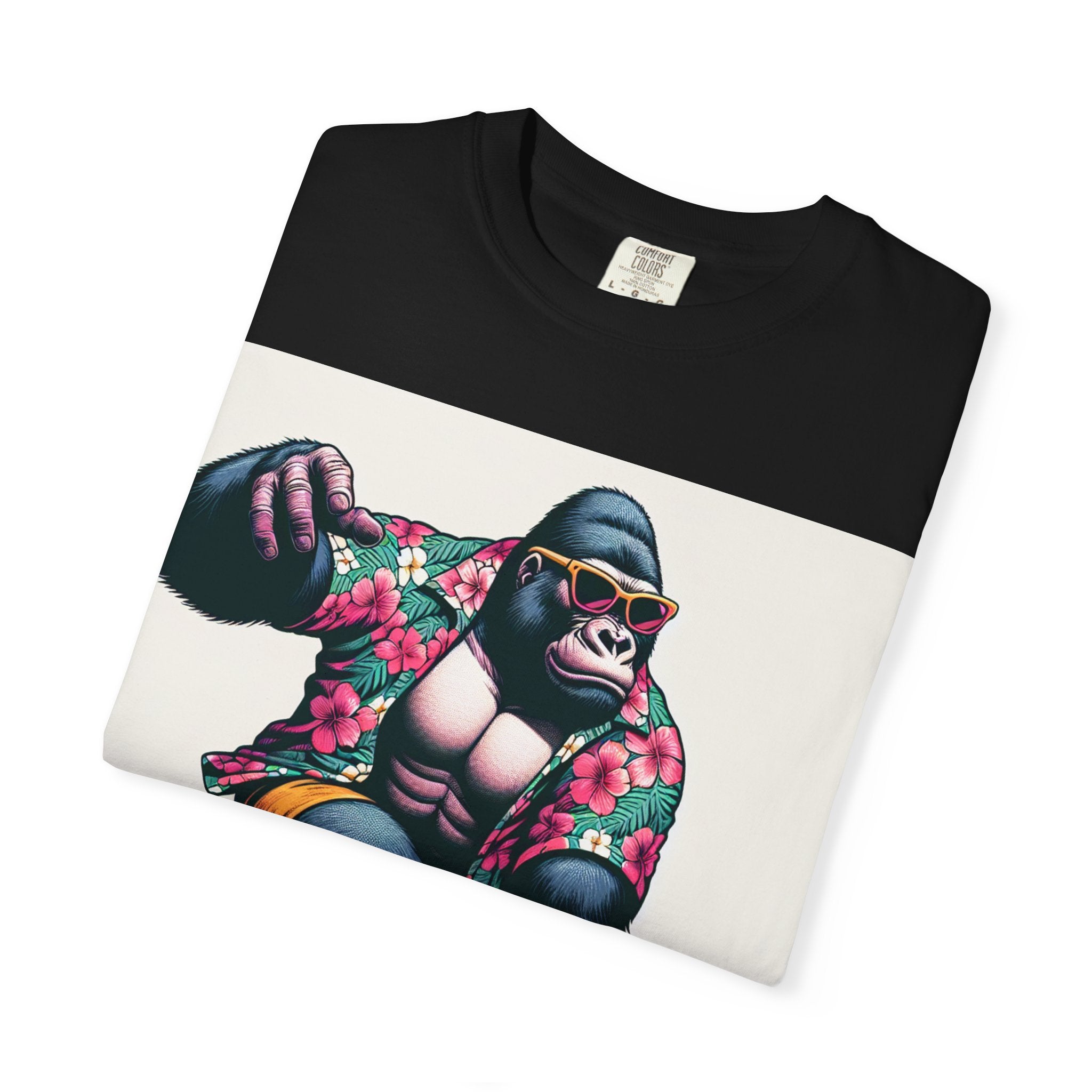 Surfing Gorilla T-Shirt, Casual Beachwear, Summer Gift, Graphic Tee, Unisex T-Shirt, Fun Vacation Apparel