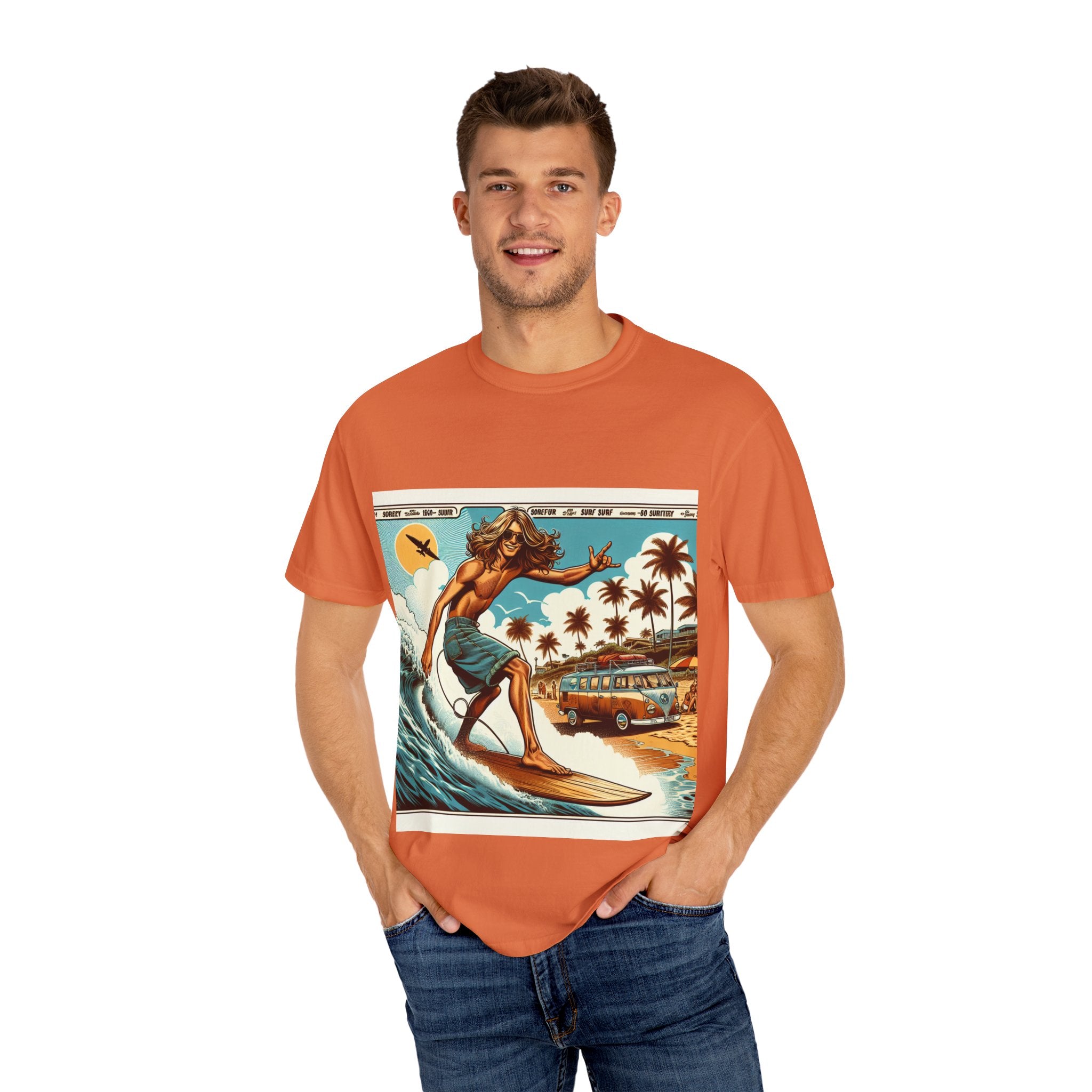 Beach Vibes T-shirt, Surfing Tee, Summer Apparel, Unisex Graphic Shirt, Vacation Wear, Gift for Surfers, Outdoor Activities