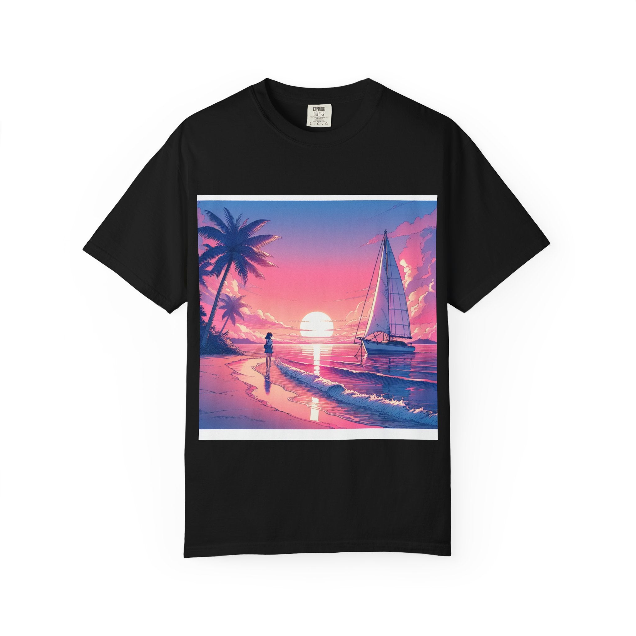 Sunset Sail Unisex T-Shirt, Beach Life Shirt, Vacation Tee, Gift for Sailors, Summer Fashion