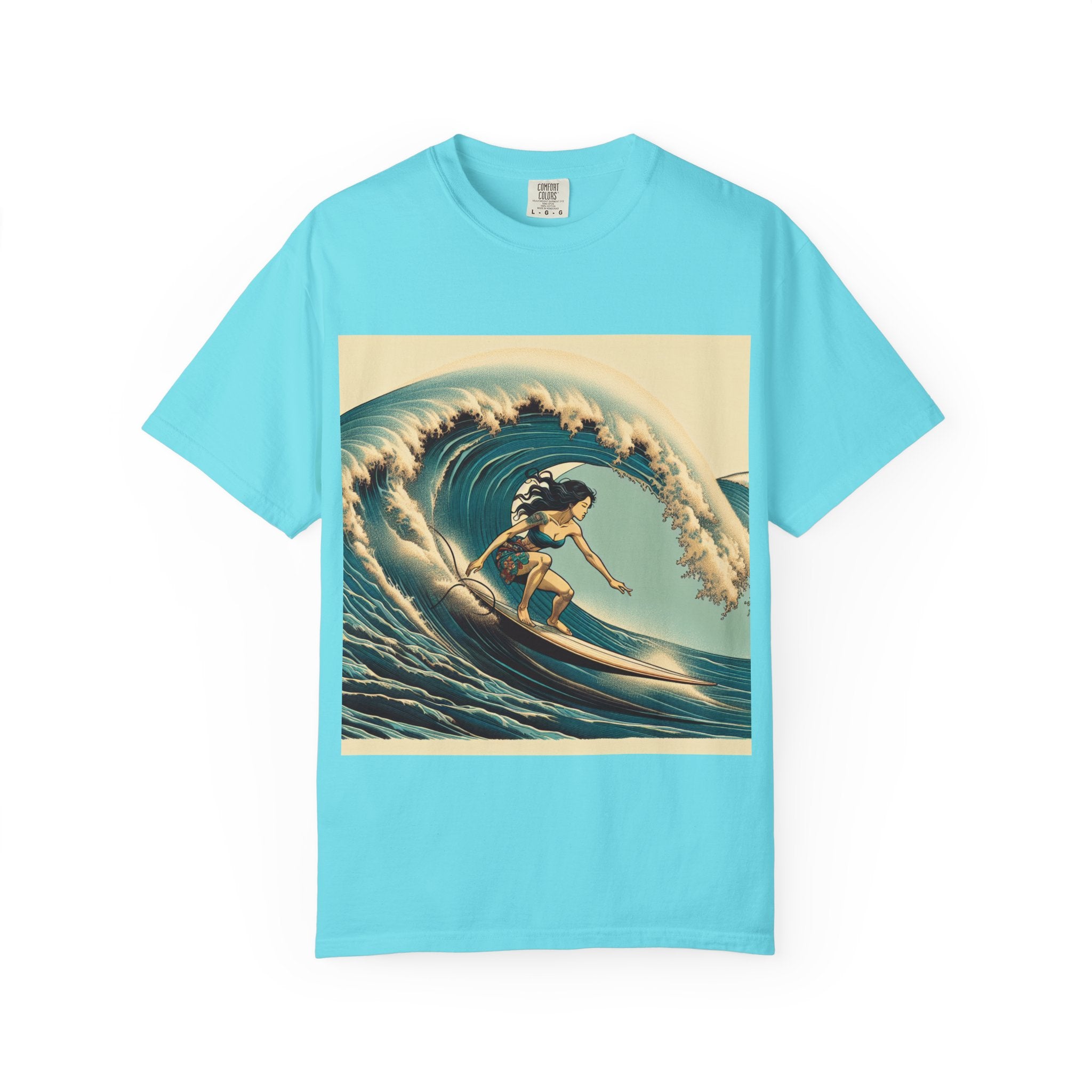 Surf Vibes Unisex Garment-Dyed T-Shirt | Beachwear, Surfing Style, Summer Apparel, Perfect for Vacations, Gifts for Surfers