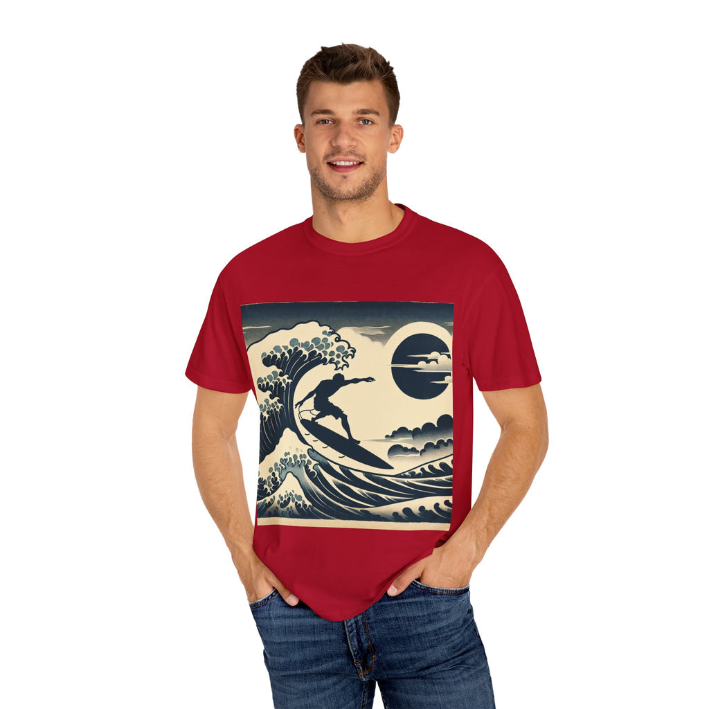 Ocean Wave Surfing T-Shirt, Casual Beach Wear, Summer Vibe Tee, Unisex Graphic Tee, Perfect Gift for Surfers
