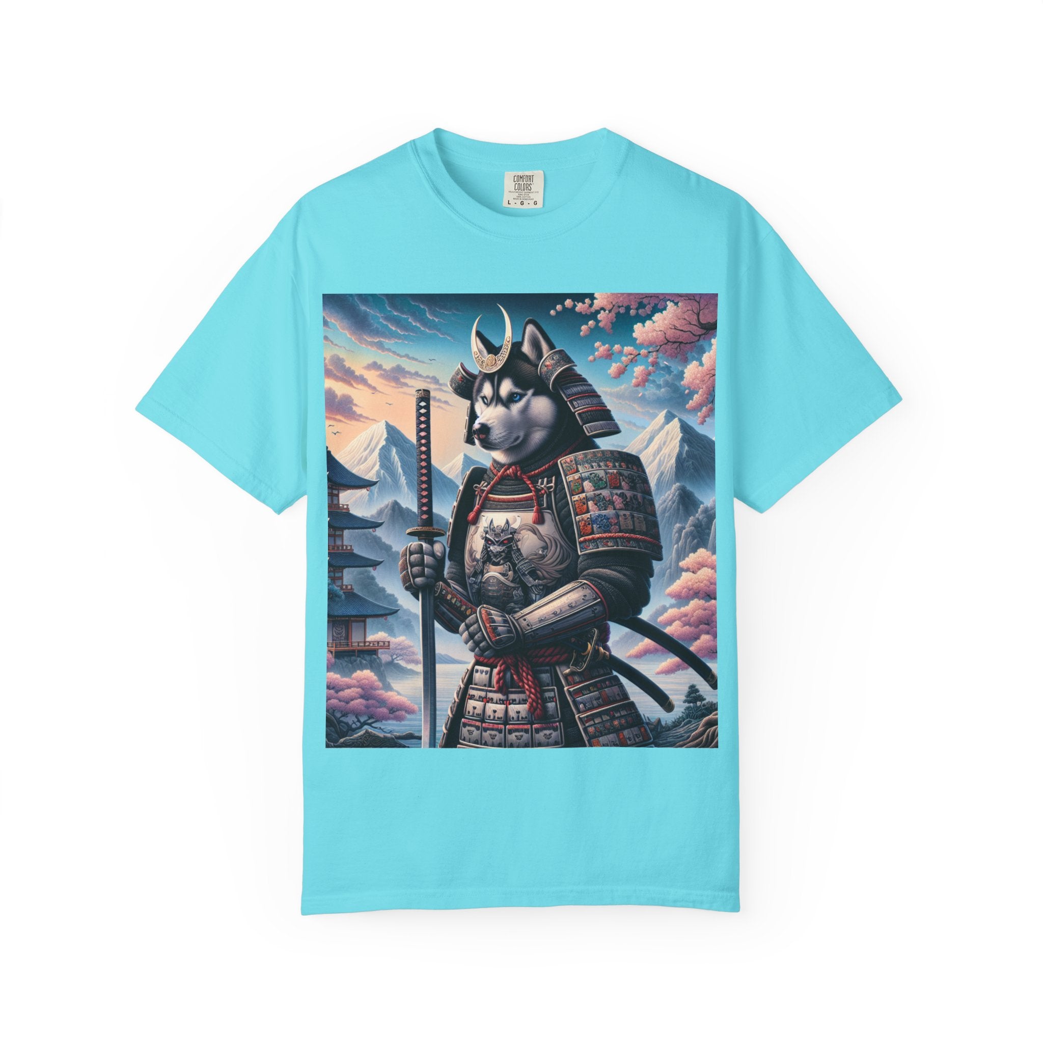 Samurai Cat T-Shirt, Unisex Graphic Tee, Vintage Style Shirt, Fun Casual Wear, Gift for Animal Lovers, Unique Artwork Apparel