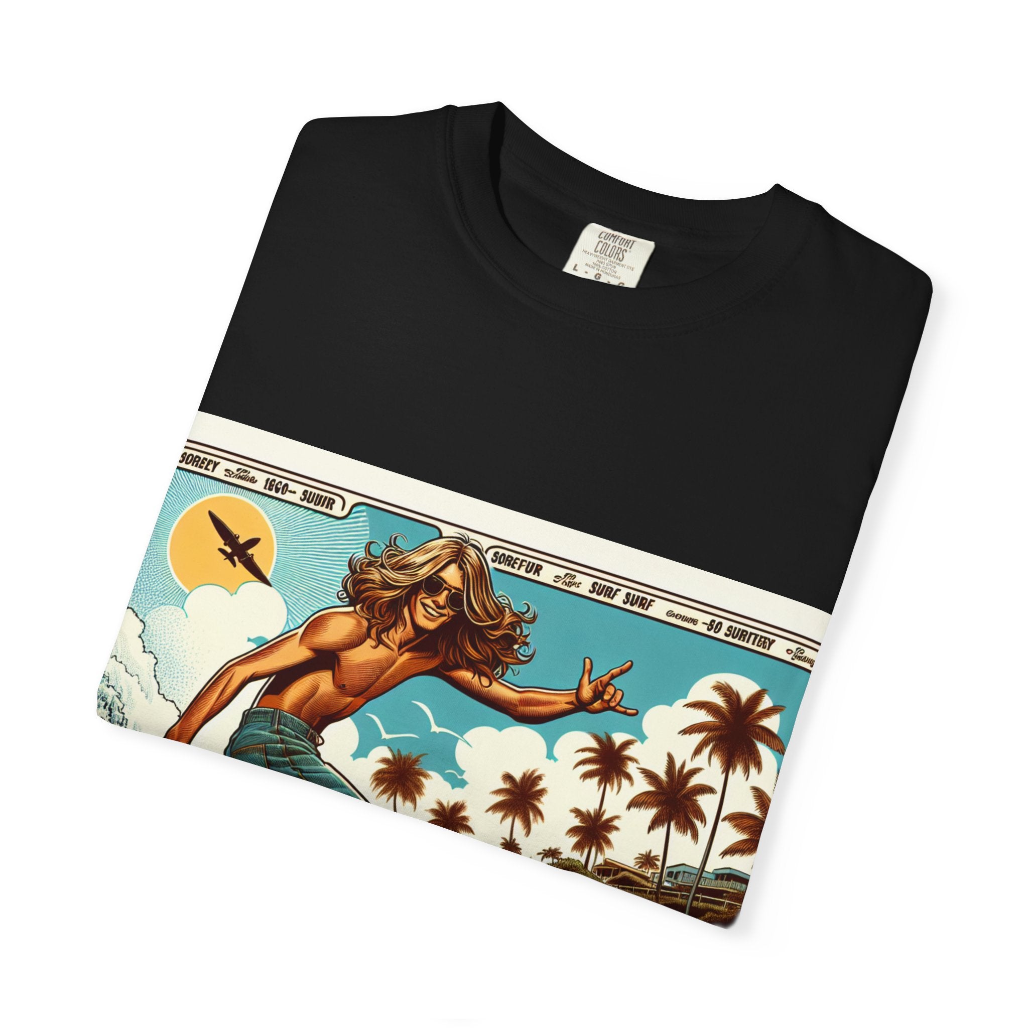 Beach Vibes T-shirt, Surfing Tee, Summer Apparel, Unisex Graphic Shirt, Vacation Wear, Gift for Surfers, Outdoor Activities
