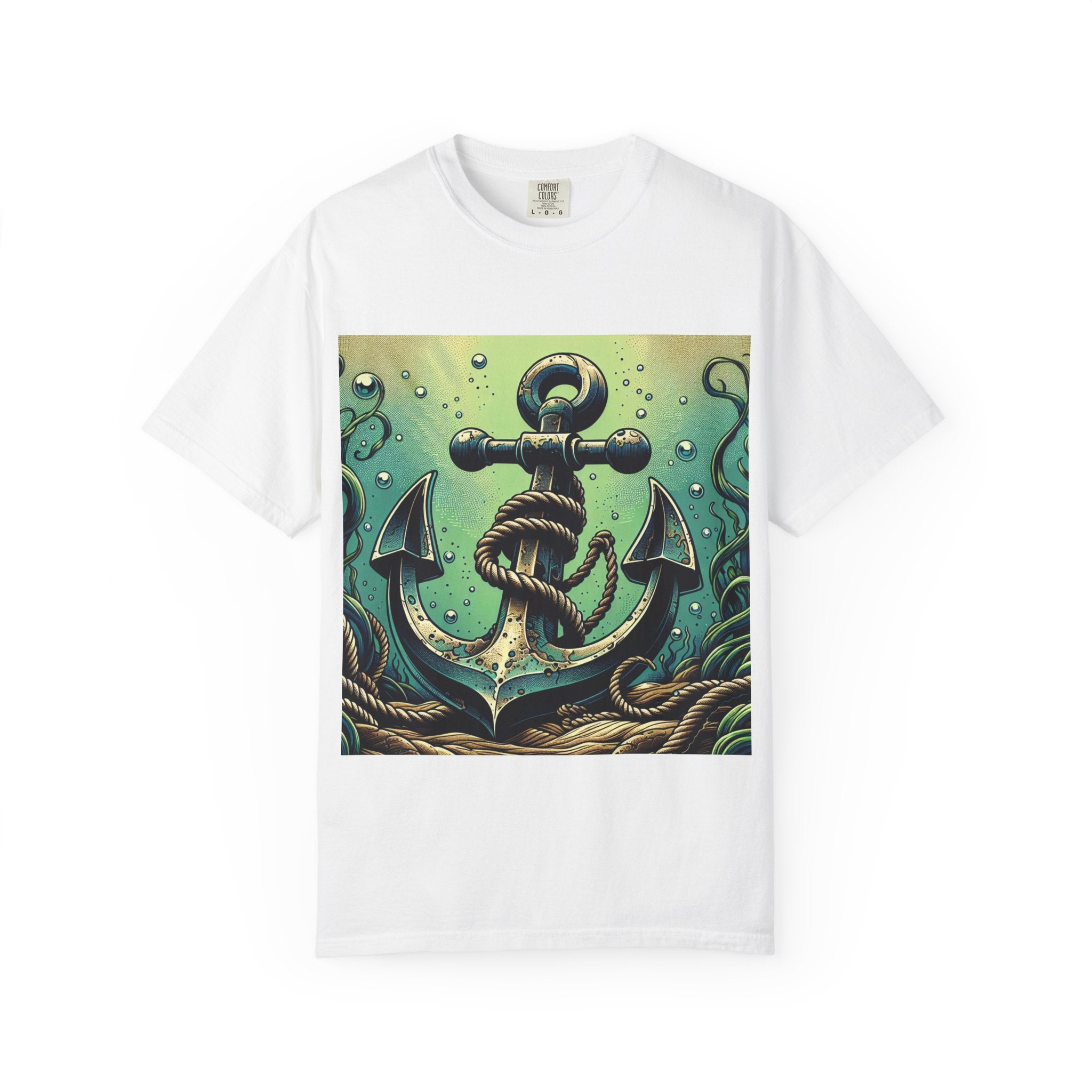 Anchor Design Unisex T-Shirt, Nautical Tee, Gift for Sailors, Summer Wear, Beach Vibes, Ocean Lover Apparel