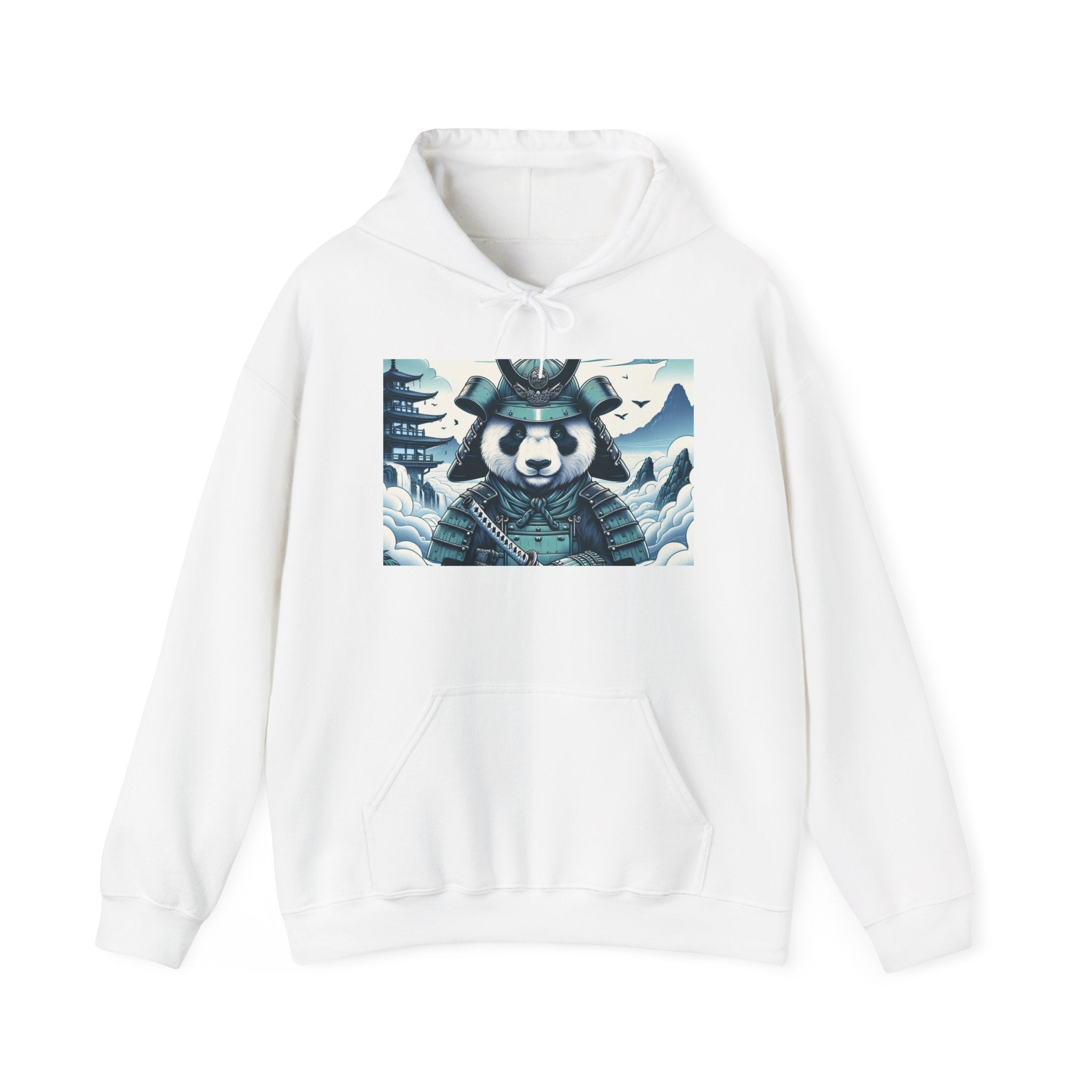 Samurai Panda Hoodie, Cozy Sweatshirt, Gift for Animal Lovers, Winter Fashion, Unique Design, Unisex Outerwear, Casual Wear