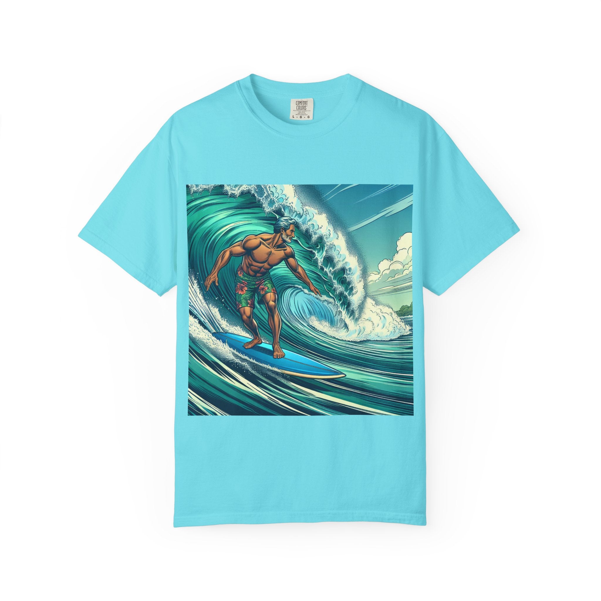 Surf Vibe Unisex Garment-Dyed T-shirt, Beach Apparel, Casual Wear, Summer Gift, Outdoor Fun, Surfing Enthusiast