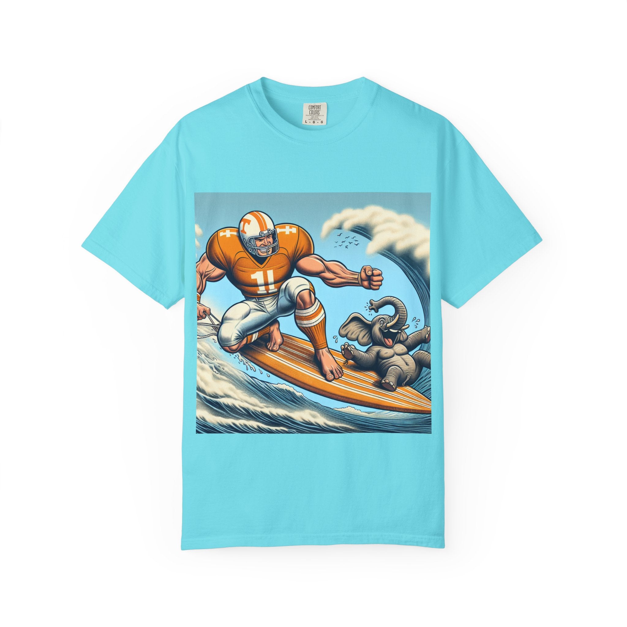 Surfing Graphic T-shirt, Unisex Summer Tee, Beach Vibe Shirt, Casual Apparel, Perfect Gift for Surf Lovers
