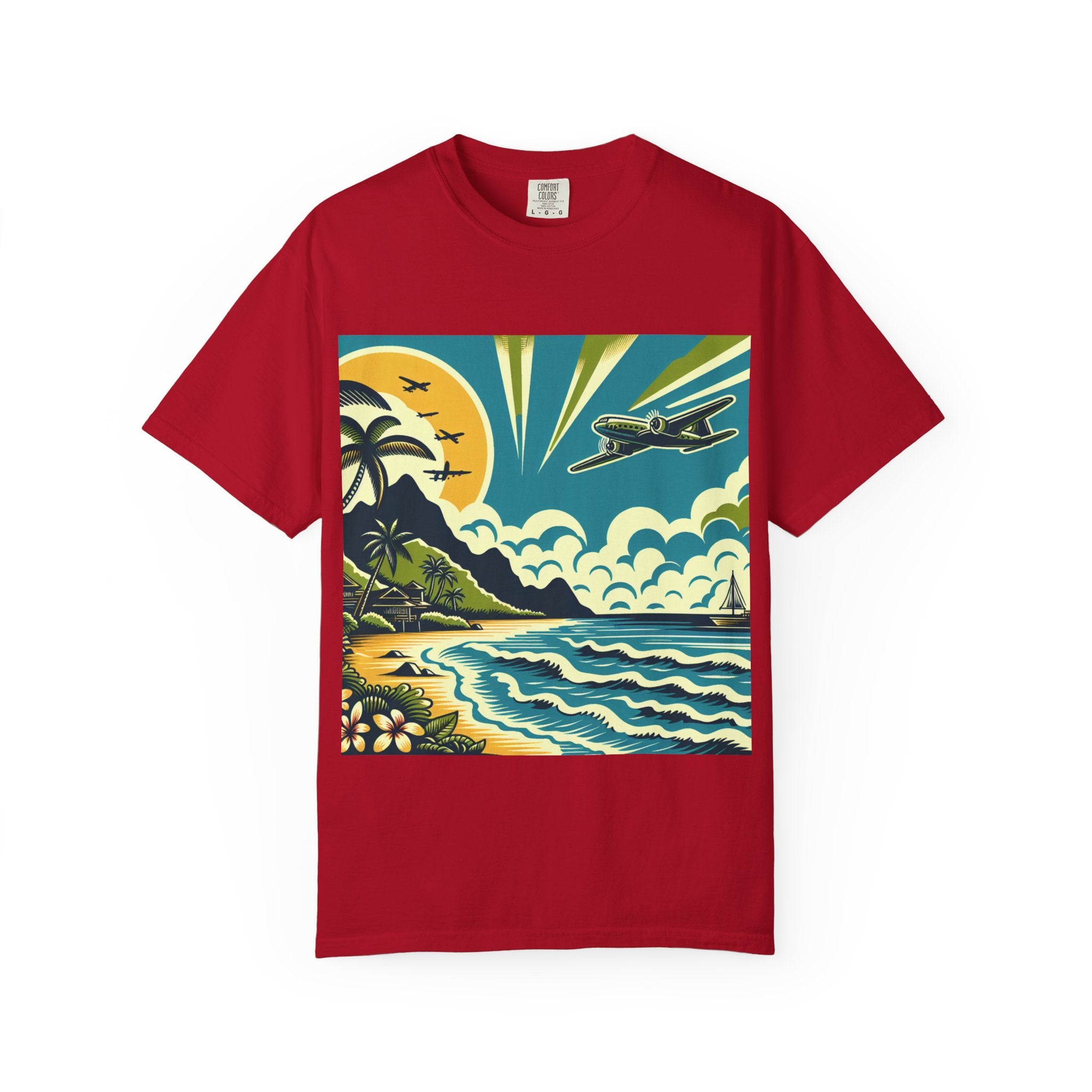 Tropical Adventure Tee, Coastal Vibes T-Shirt, Vacation Shirt, Summer Essentials, Travel Gift, Beachwear