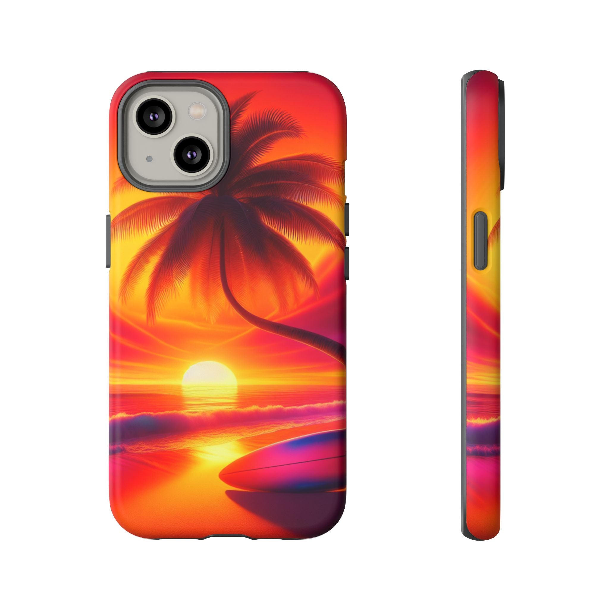 Tropical Phone Case with Sunset and Palm Tree Design | Summer Vibes, Beach Lover's Gift, Vacation Essential, Stylish Protection, [...]