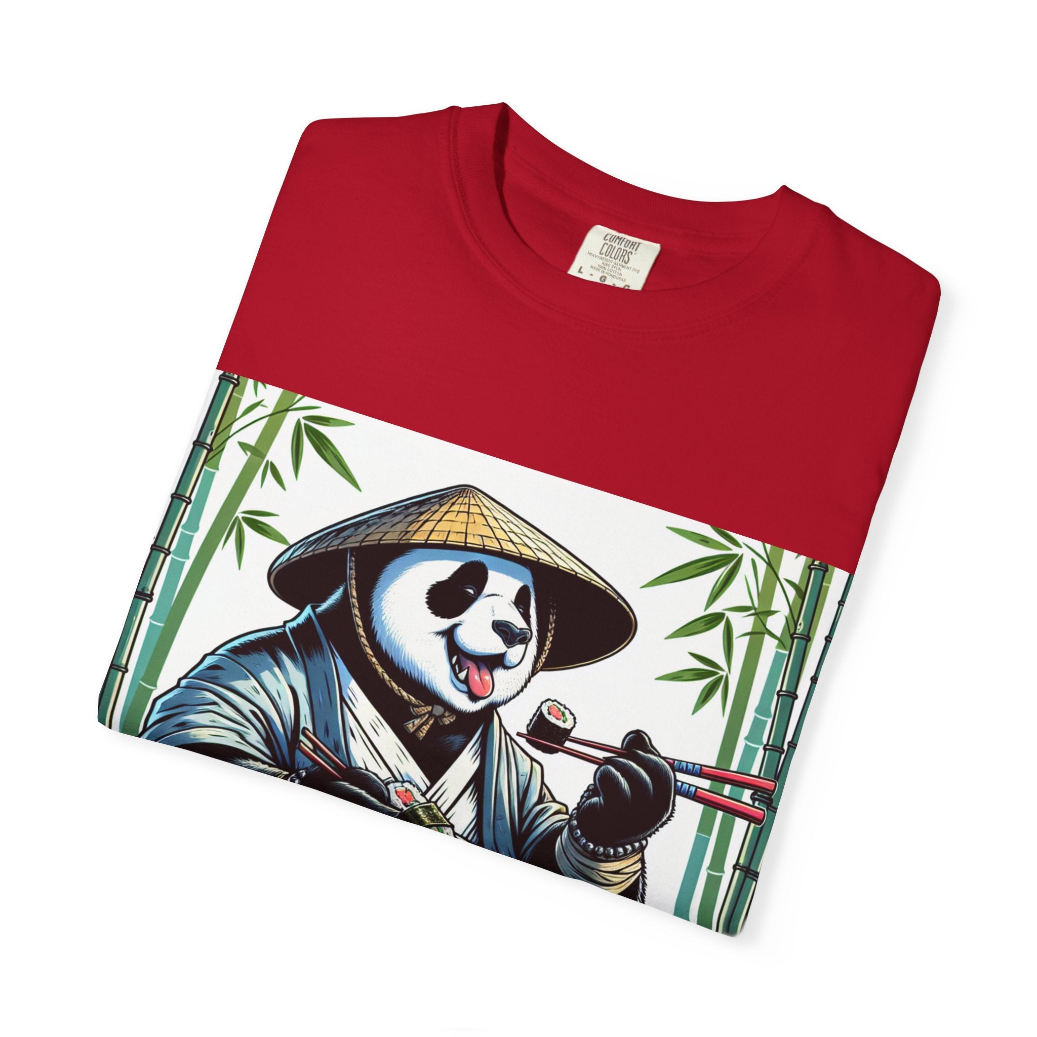 Panda Sushi Unisex T-shirt | Cute Animal Tee for Food Lovers, Gifts for Her/Him, Nature Lovers, Casual Wear, Gift for Special Occasions