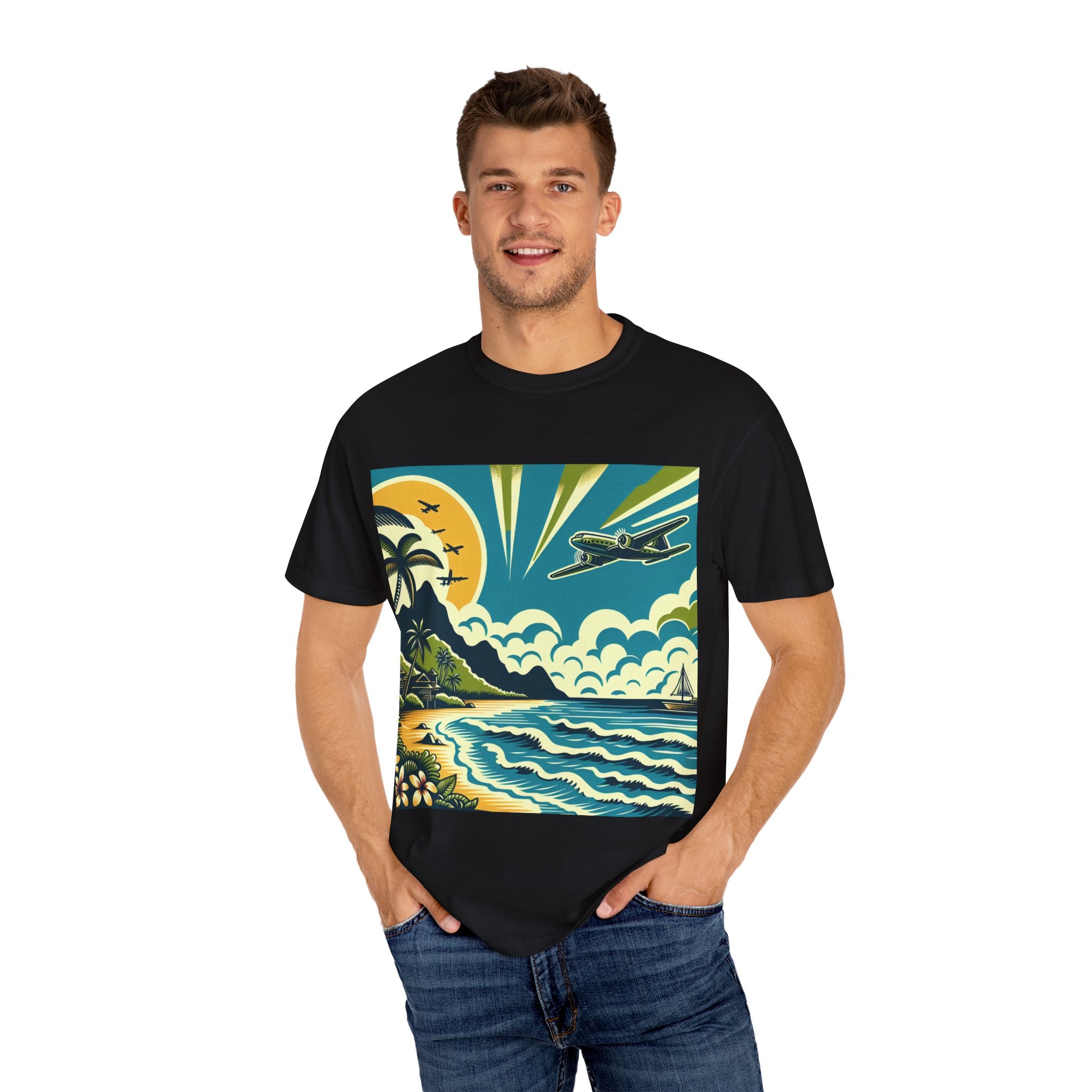Tropical Adventure Tee, Coastal Vibes T-Shirt, Vacation Shirt, Summer Essentials, Travel Gift, Beachwear