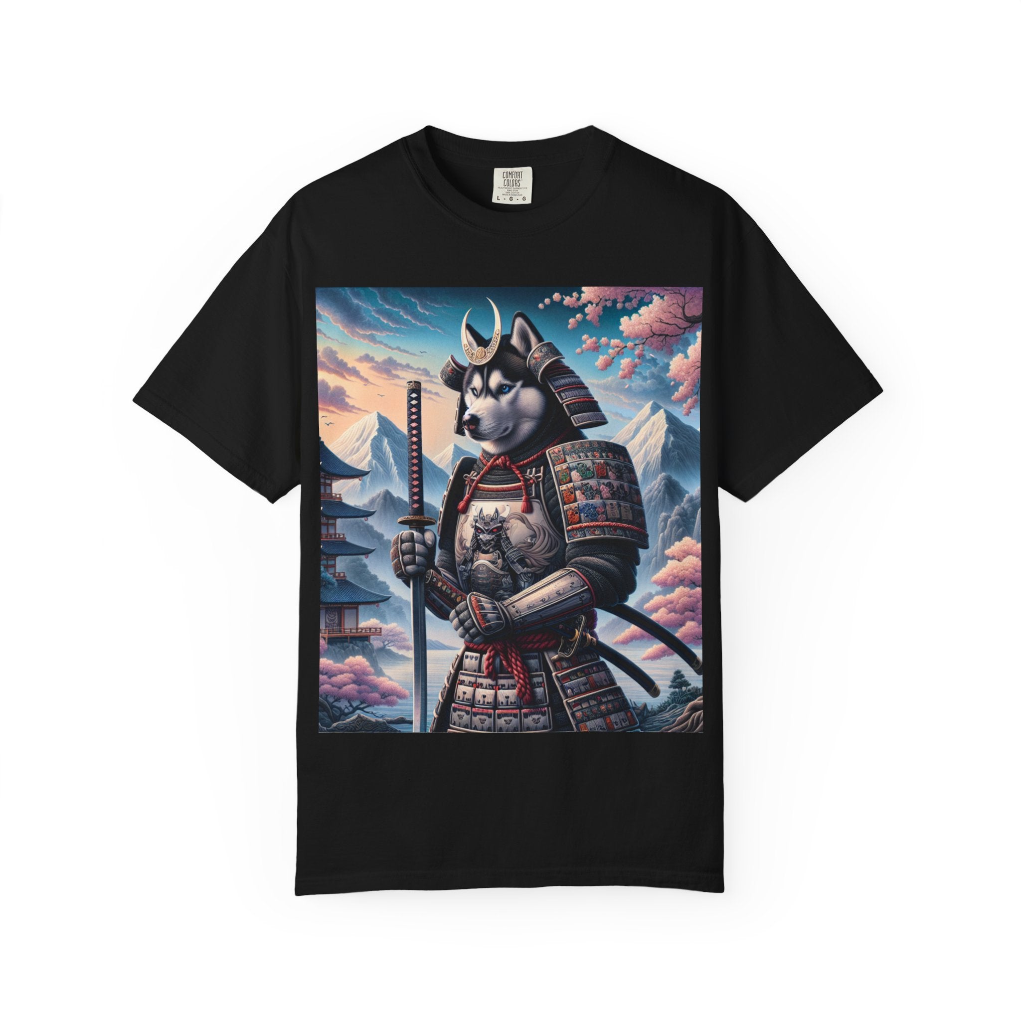 Samurai Cat T-Shirt, Unisex Graphic Tee, Vintage Style Shirt, Fun Casual Wear, Gift for Animal Lovers, Unique Artwork Apparel