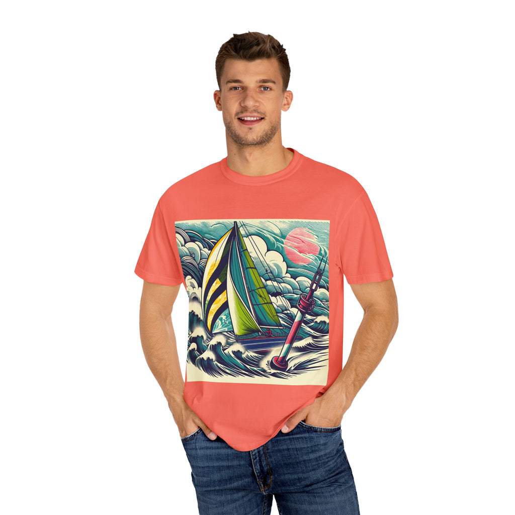 Nautical Adventure T-shirt, Unisex Cotton Tee for Sailors, Beach Lovers, Gift for Boaters, Summer Casual Wear, Ocean-Themed Gift