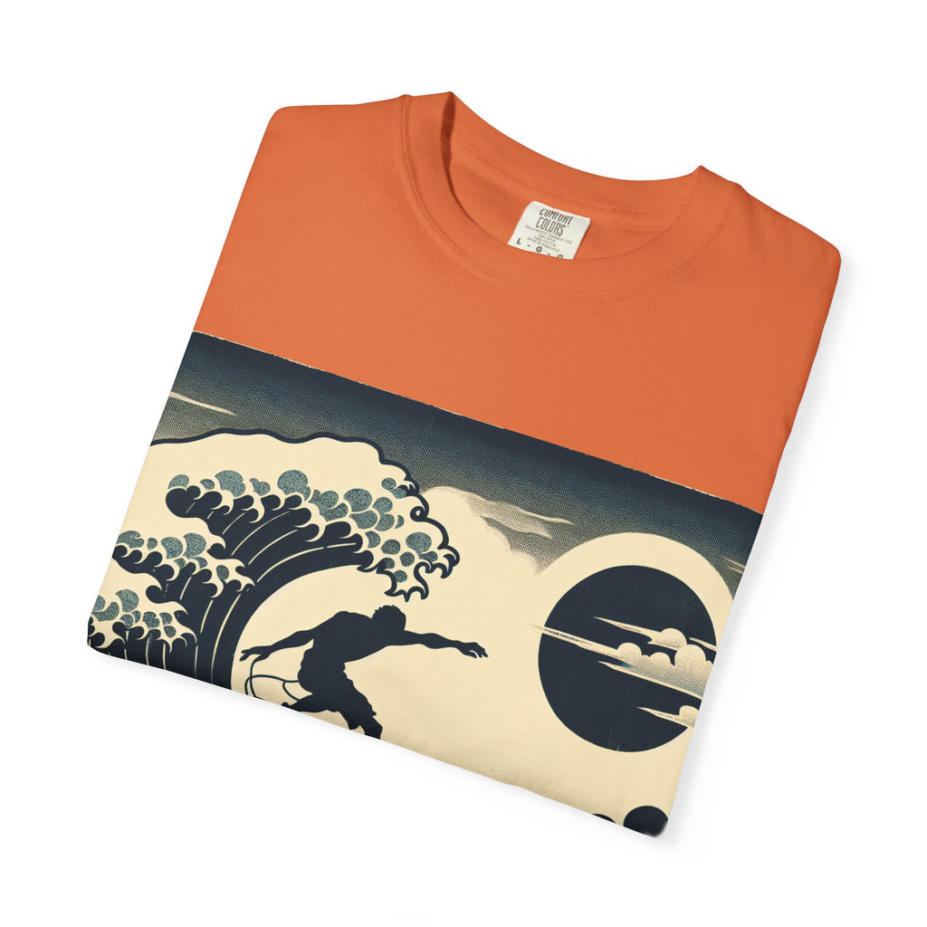 Ocean Wave Surfing T-Shirt, Casual Beach Wear, Summer Vibe Tee, Unisex Graphic Tee, Perfect Gift for Surfers