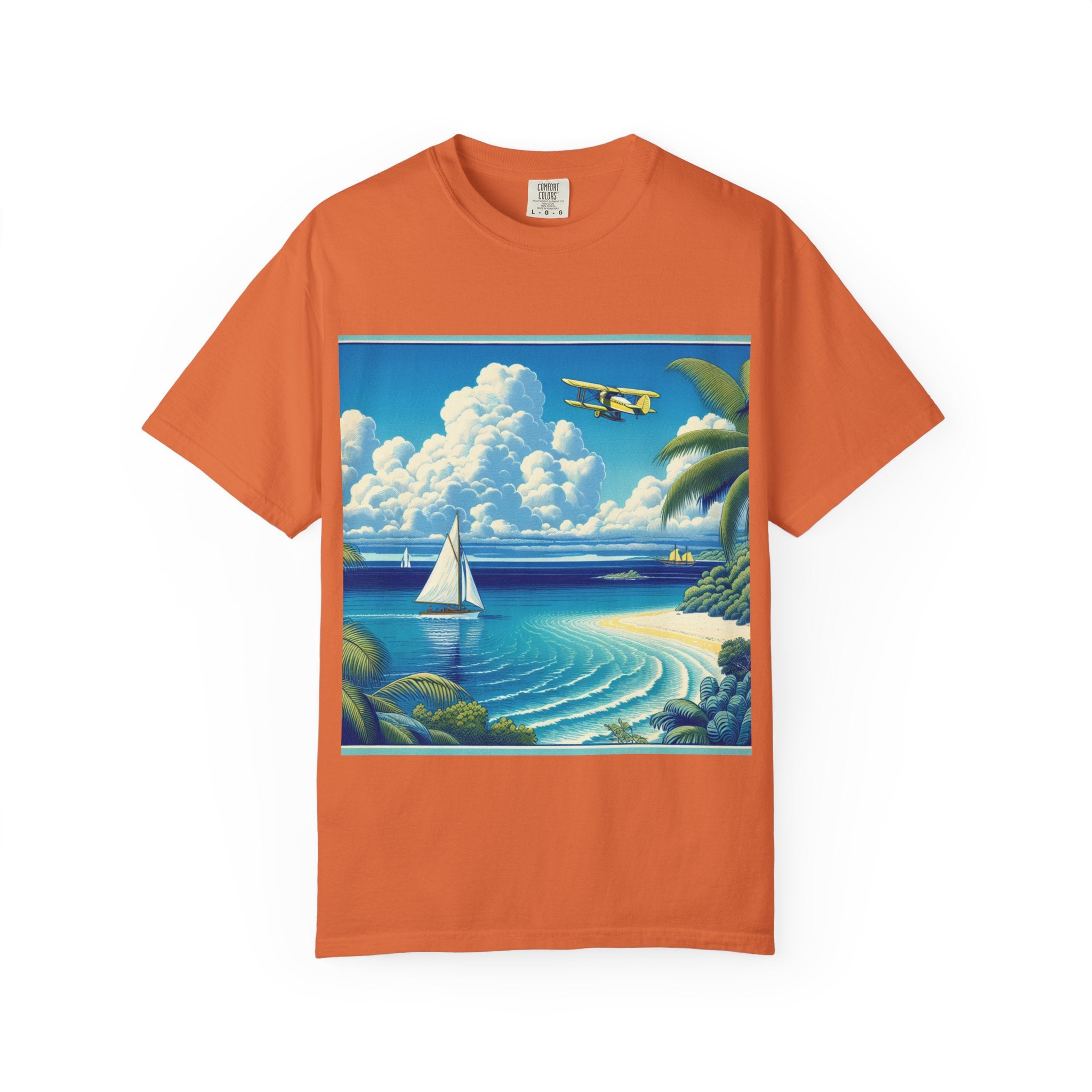 Beach Vibes T-Shirt, Unisex Casual Tee, Summer Apparel, Vacation Wear, Nautical Graphic Shirt