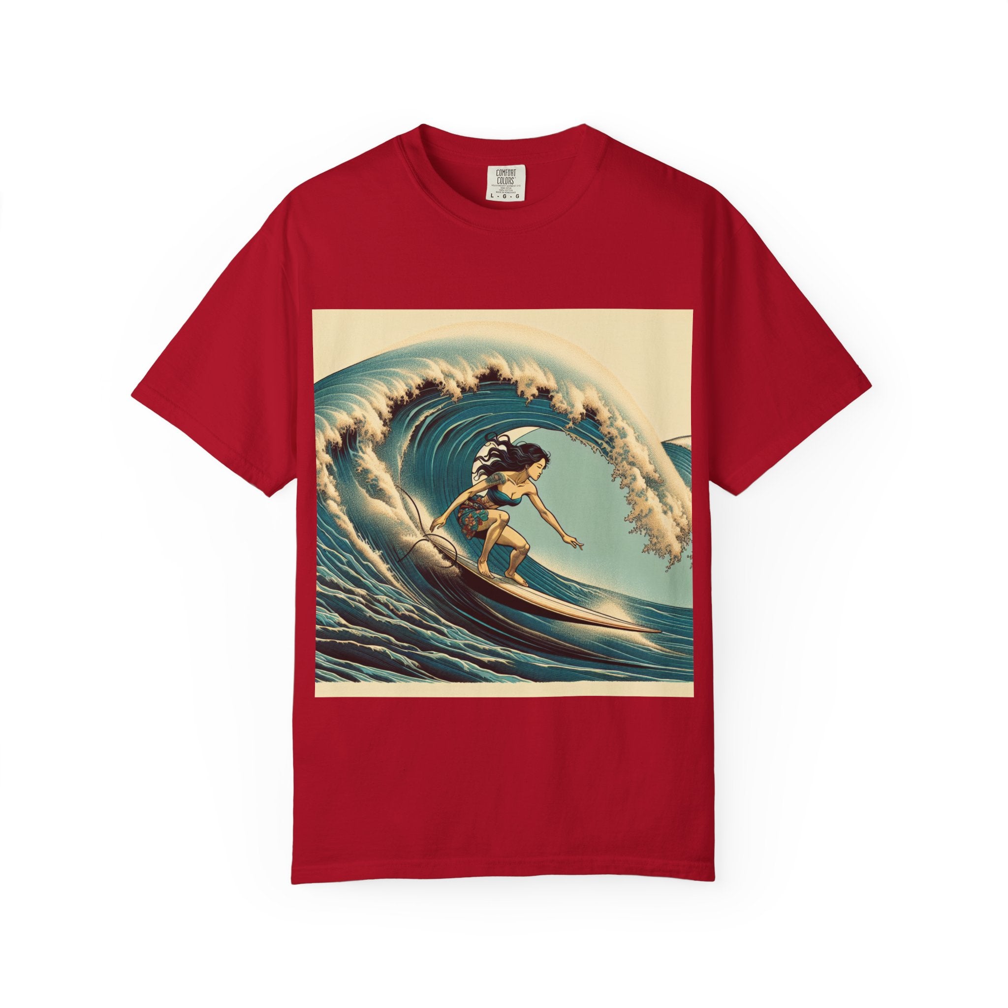 Surf Vibes Unisex Garment-Dyed T-Shirt | Beachwear, Surfing Style, Summer Apparel, Perfect for Vacations, Gifts for Surfers