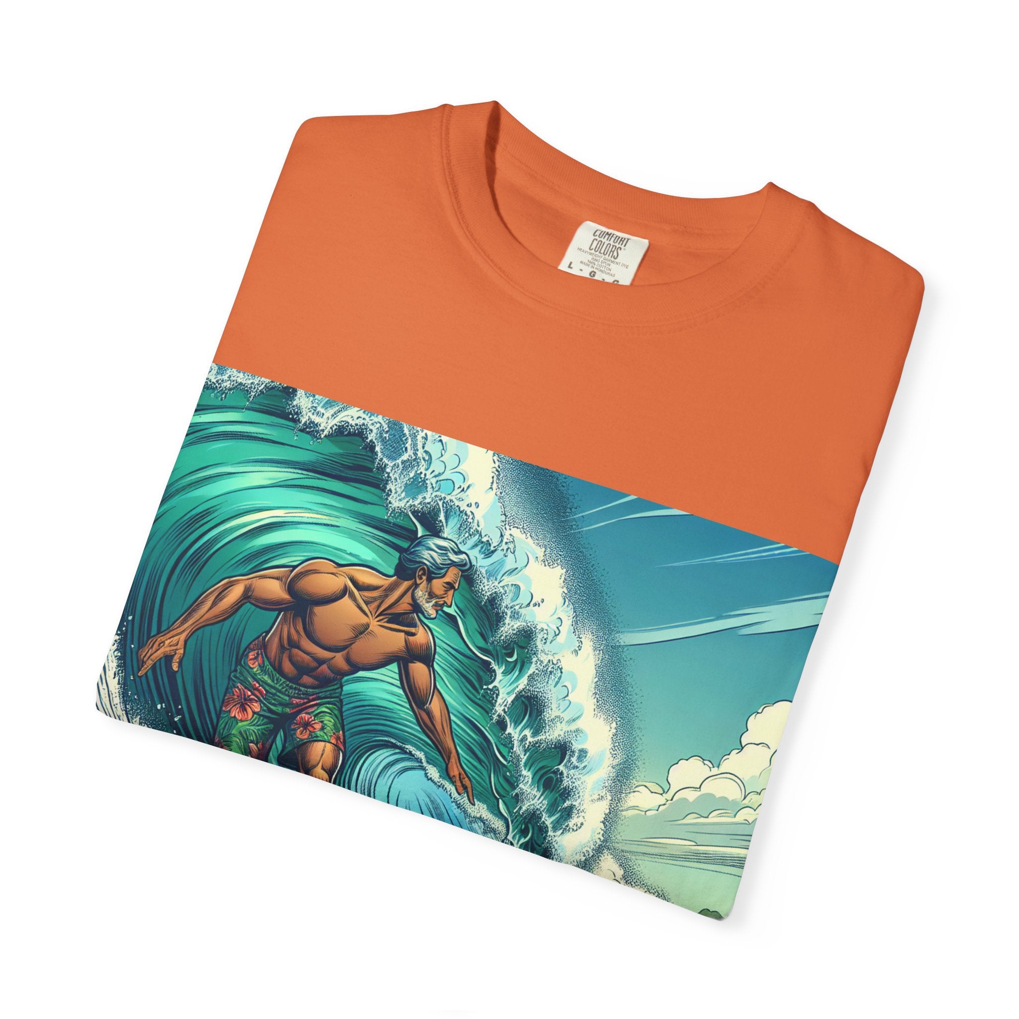 Surf Vibe Unisex Garment-Dyed T-shirt, Beach Apparel, Casual Wear, Summer Gift, Outdoor Fun, Surfing Enthusiast