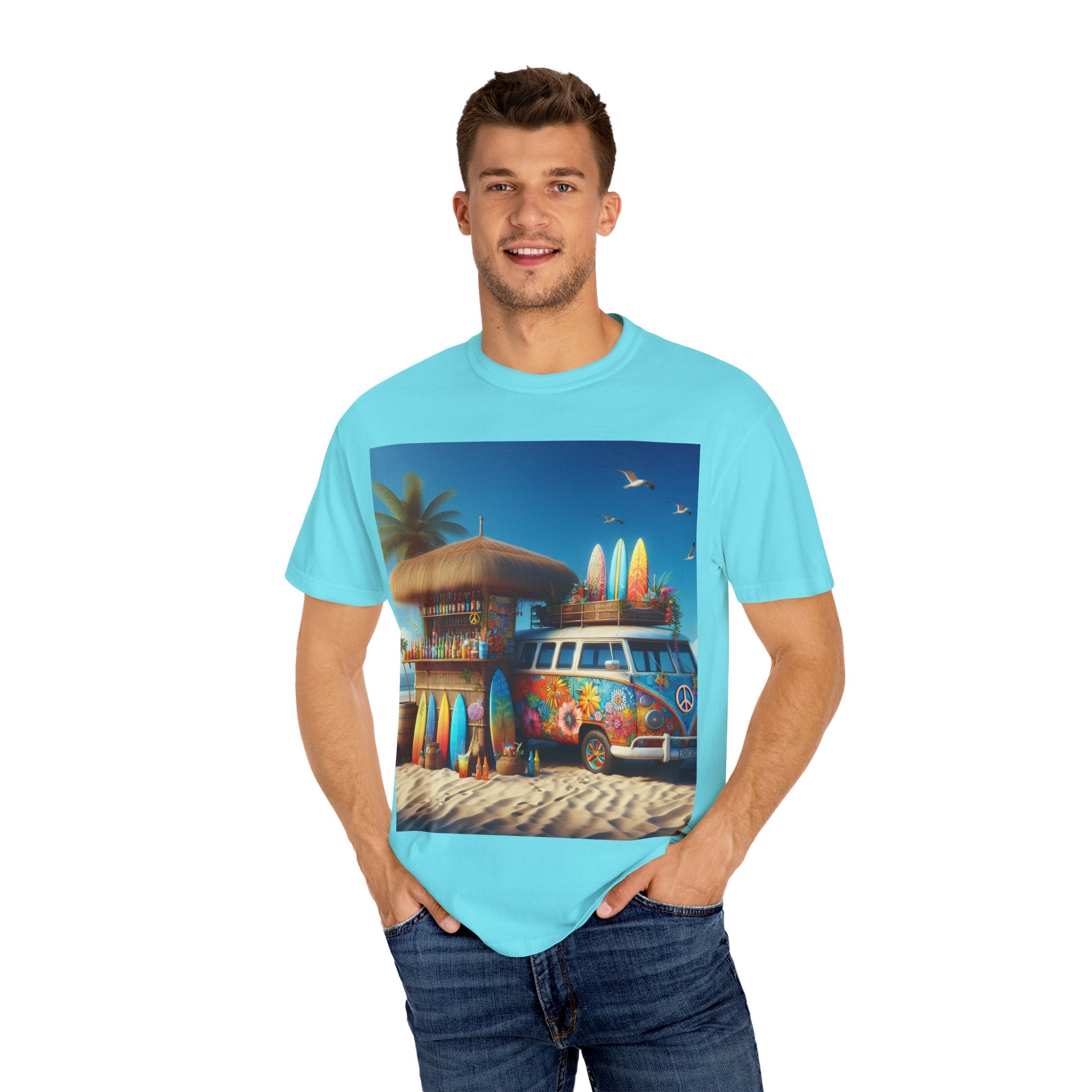 Beach Vibes Unisex T-Shirt, Surfing Fashion, Summer Outfit, Gift for Beach Lovers, Casual Tee