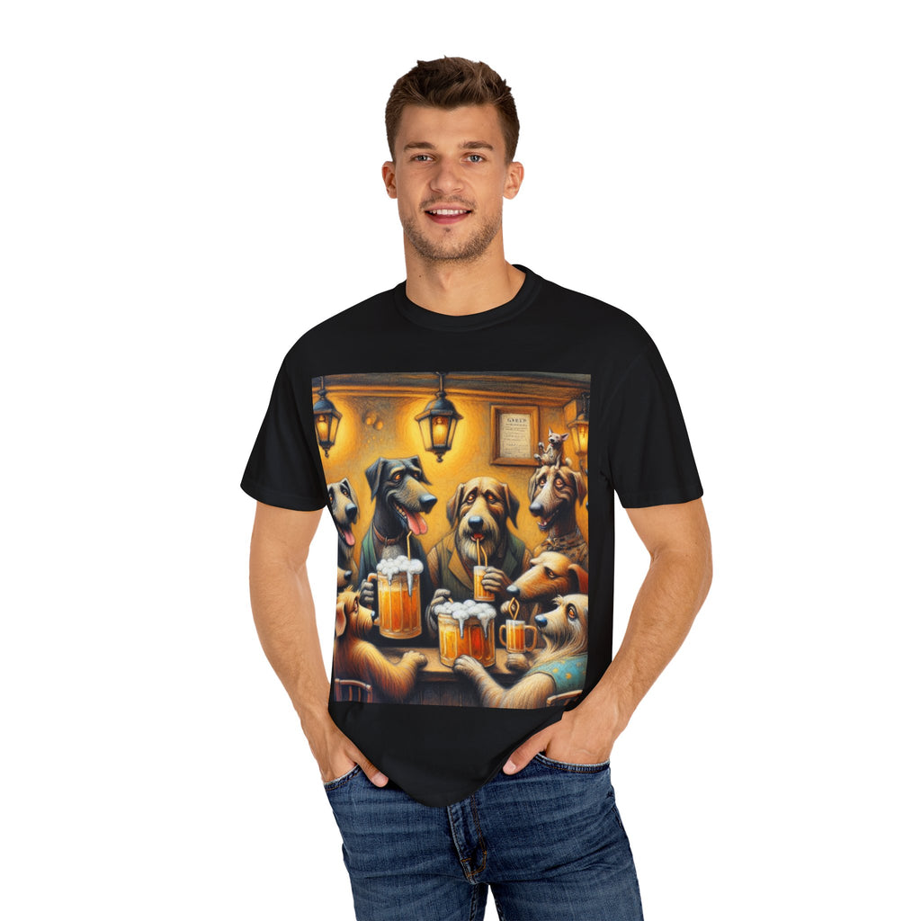 Funny Dog Lovers T-Shirt, Drink Beer Design, Unisex Tee for Pet Owners, Gift for Dog Lovers, Casual Wear, Dog-Themed Apparel
