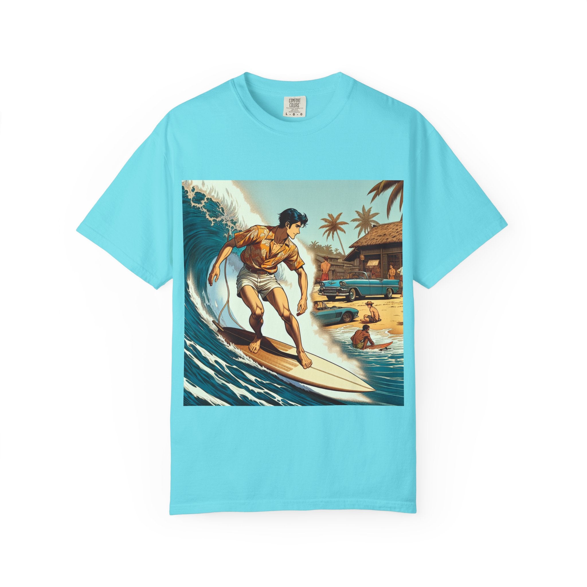 Surfing Vibes T-Shirt for Beach Lovers, Summer Apparel, Unisex Graphic Tee, Vacation Clothing, Casual Wear, Gifts for Surfers