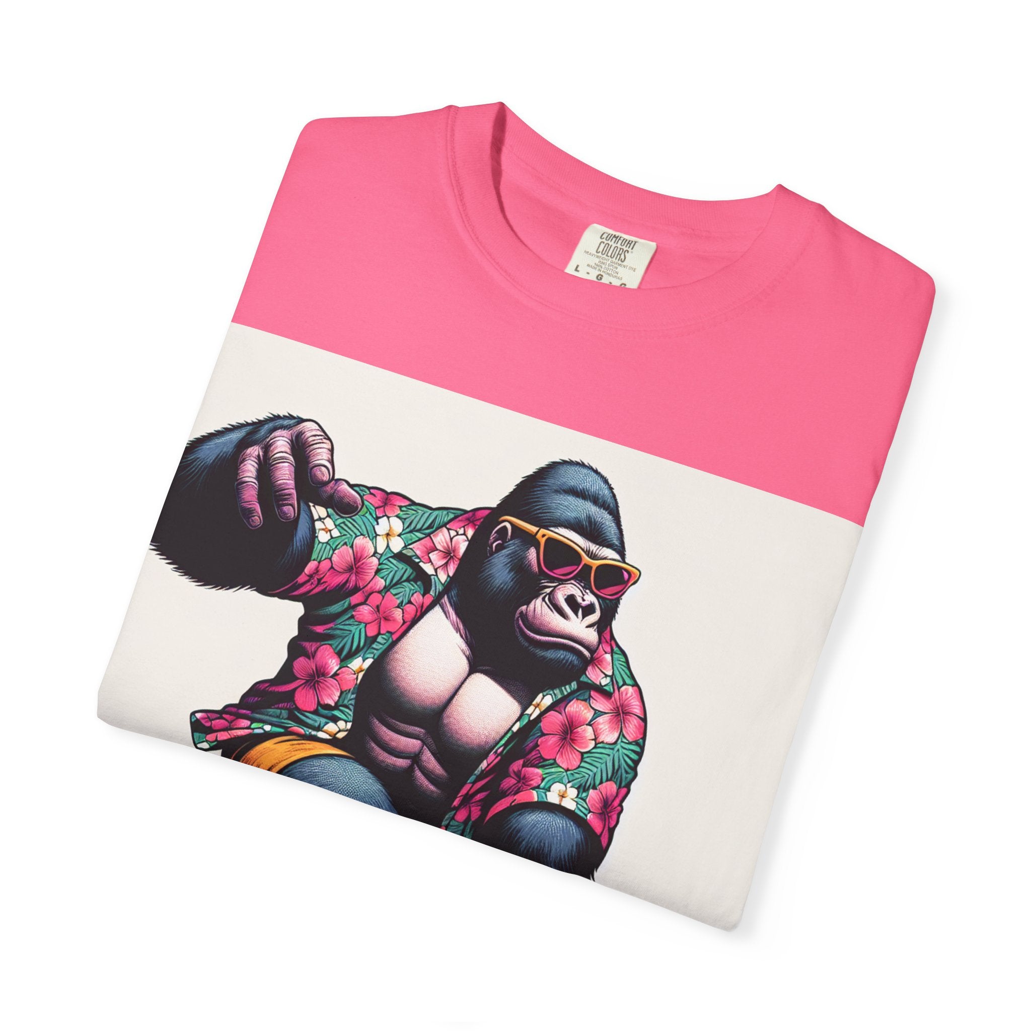 Surfing Gorilla T-Shirt, Casual Beachwear, Summer Gift, Graphic Tee, Unisex T-Shirt, Fun Vacation Apparel