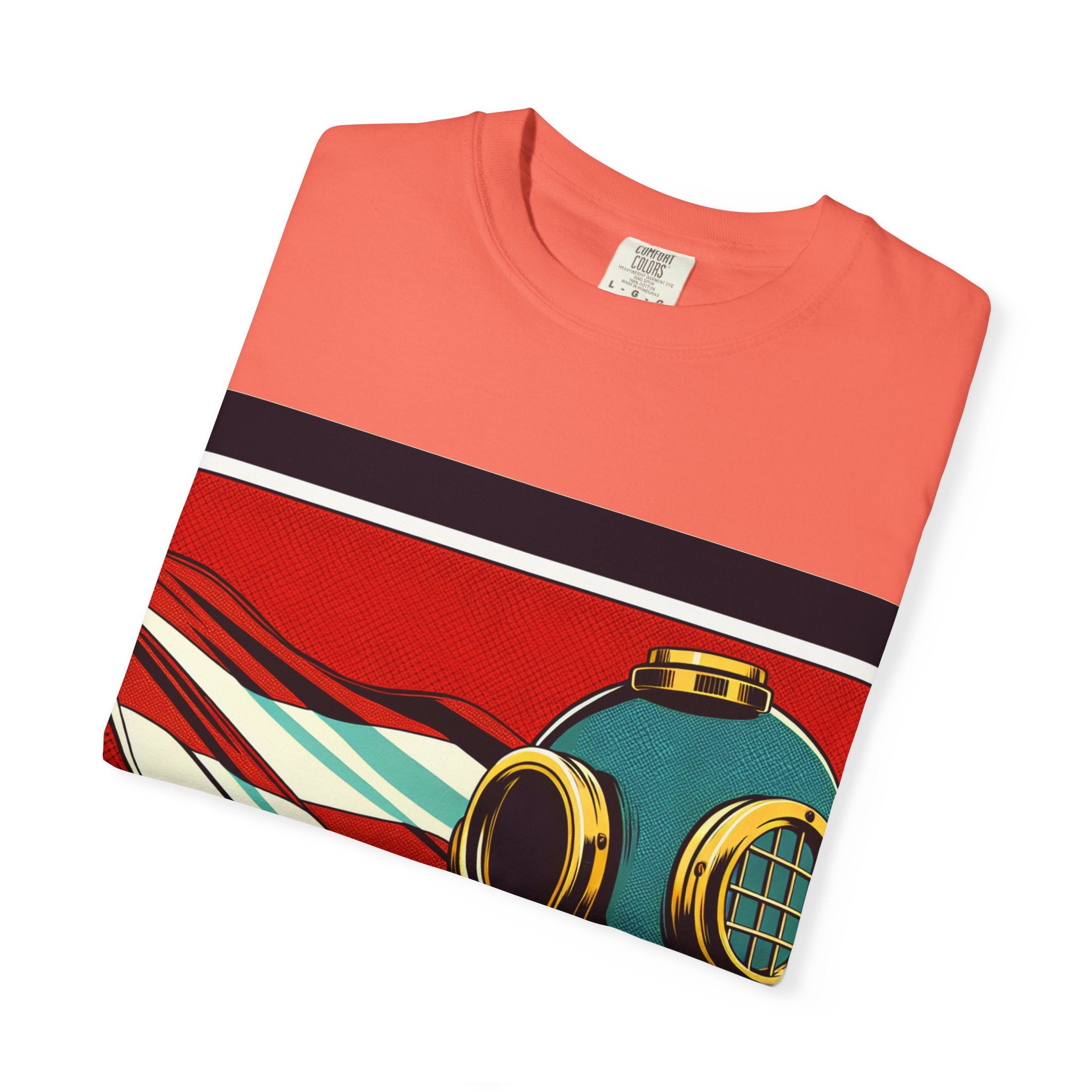 Vintage Diver Graphic T-Shirt | Unisex, Casual Wear, Retro Design, Gift For Ocean Lovers, Summer Fashion
