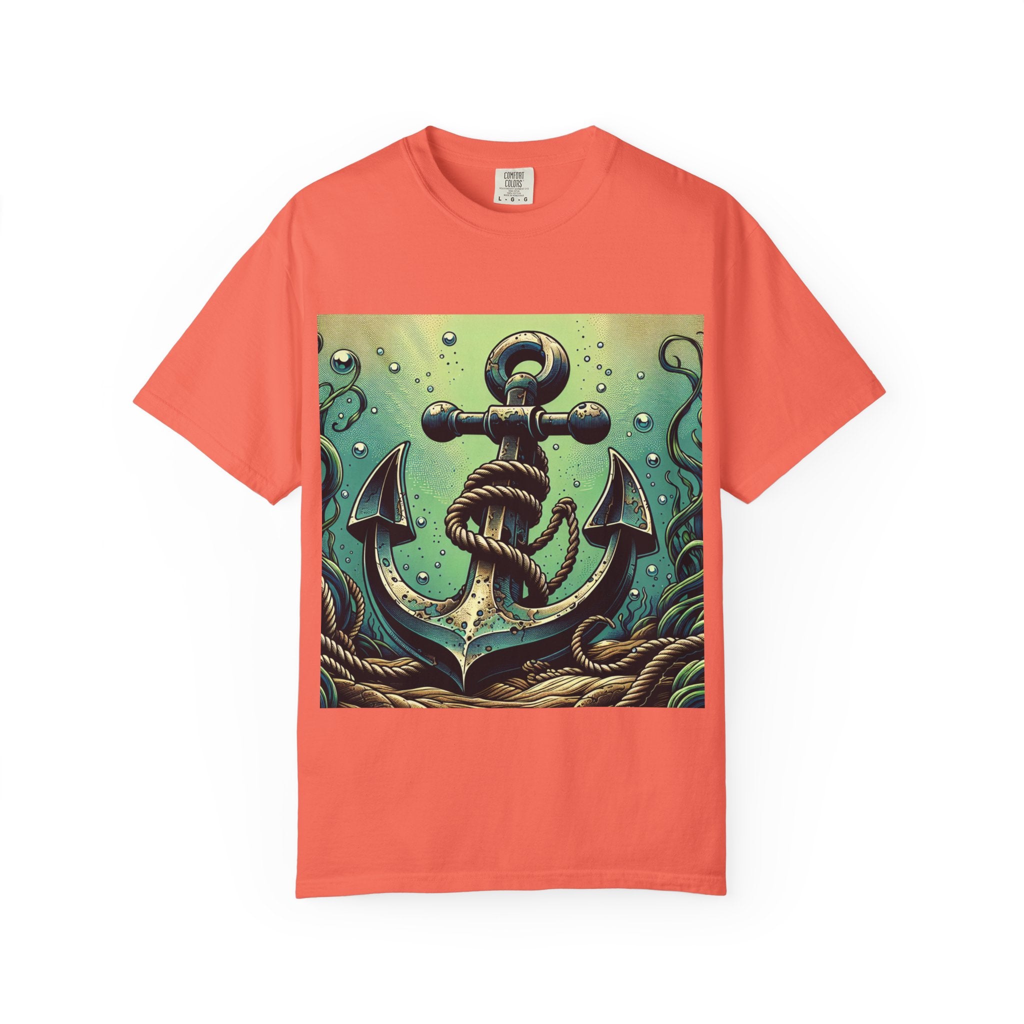Anchor Design Unisex T-Shirt, Nautical Tee, Gift for Sailors, Summer Wear, Beach Vibes, Ocean Lover Apparel