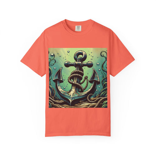 Anchor Design Unisex T-Shirt, Nautical Tee, Gift for Sailors, Summer Wear, Beach Vibes, Ocean Lover Apparel